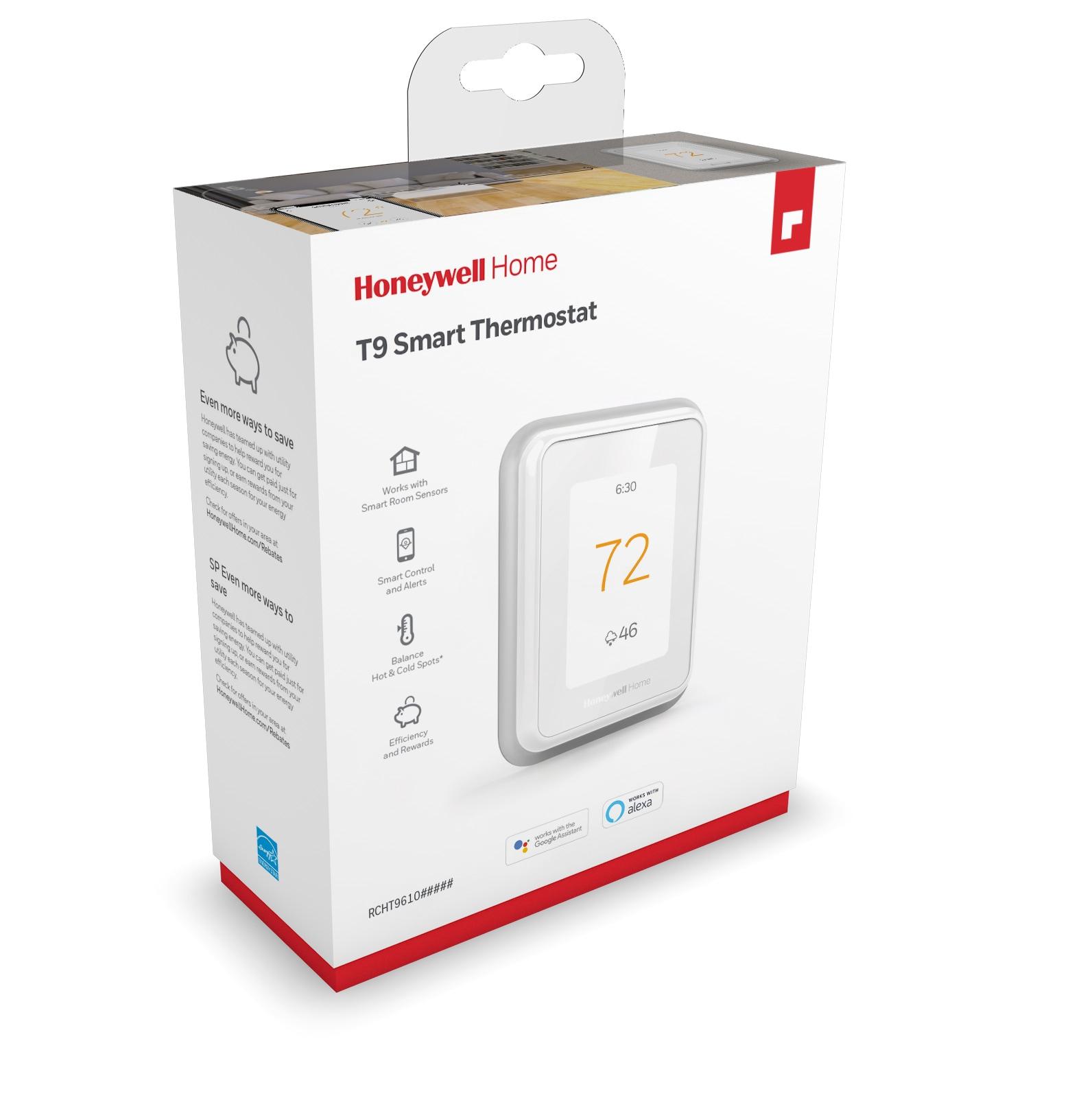 Honeywell T9 Smart Programmable Touch-Screen Wi-Fi Thermostat White