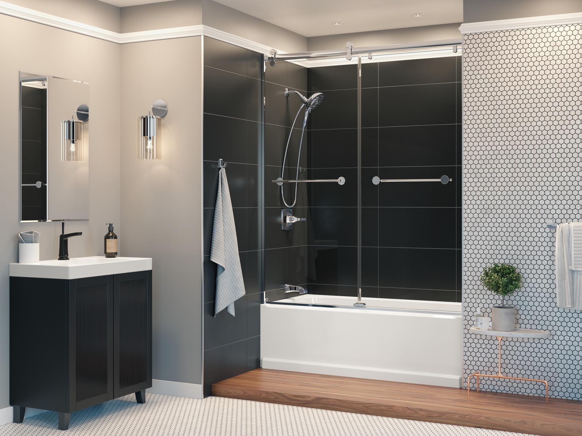Vesna Single-Function Tub Shower Faucet Set, Shower Trim Kit with In2ition Shower Head and Valve
