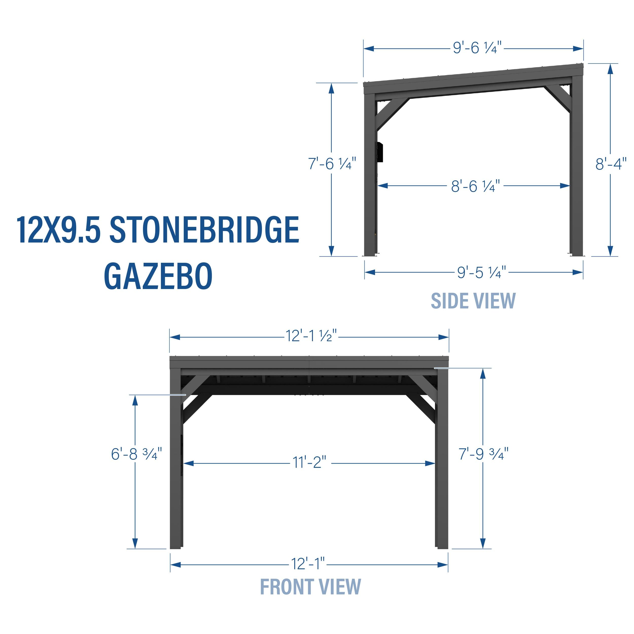 Backyard Discovery 12 X 9.5 Stonebridge  Gazebo