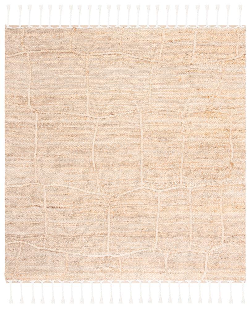 Natural Fiber NF105 Hand Woven Indoor Area Rug - Natural - 6'x6' - Safavieh