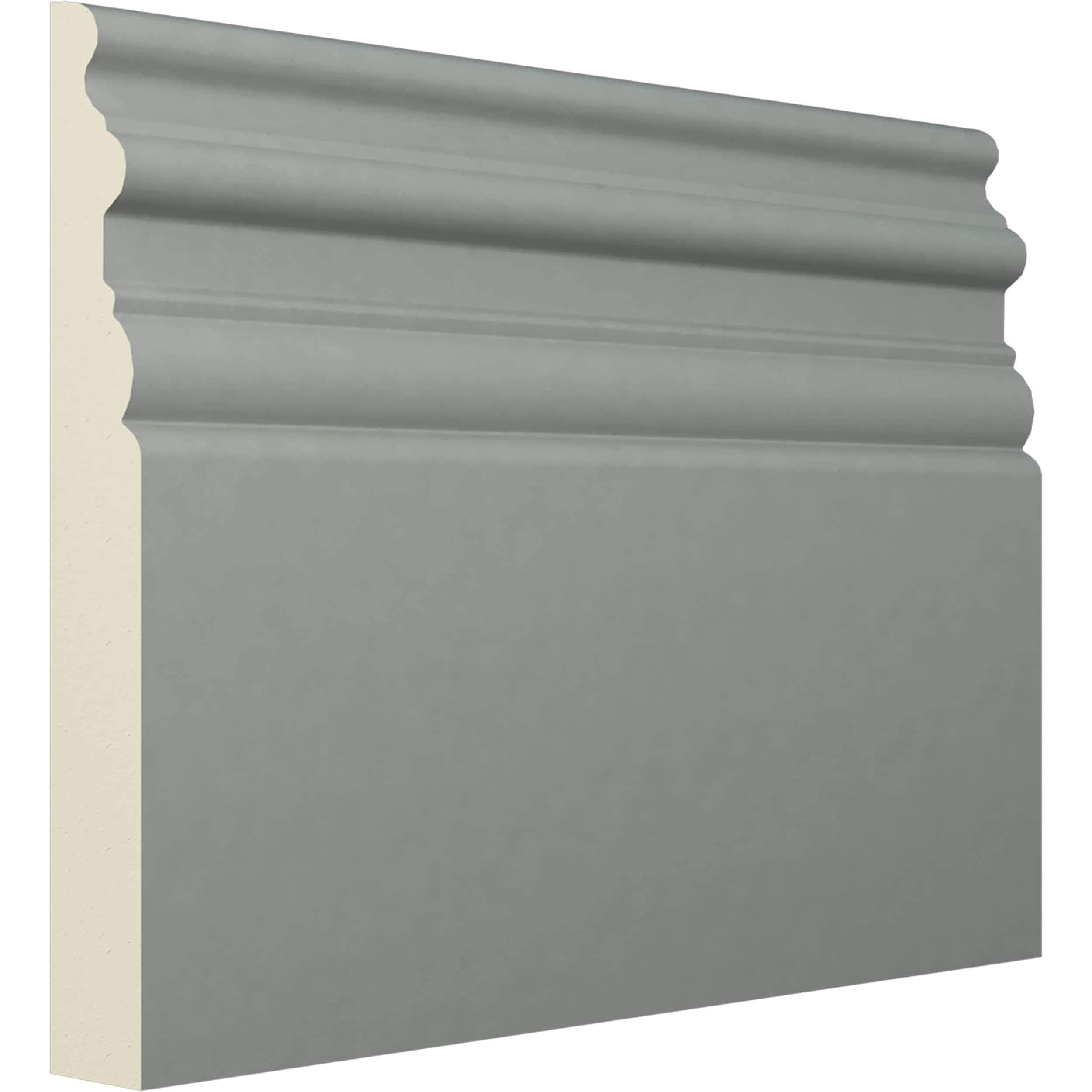 7 3/8"H x 1"P x 94 1/2"L Hillsborough Baseboard Moulding (8-Pack)