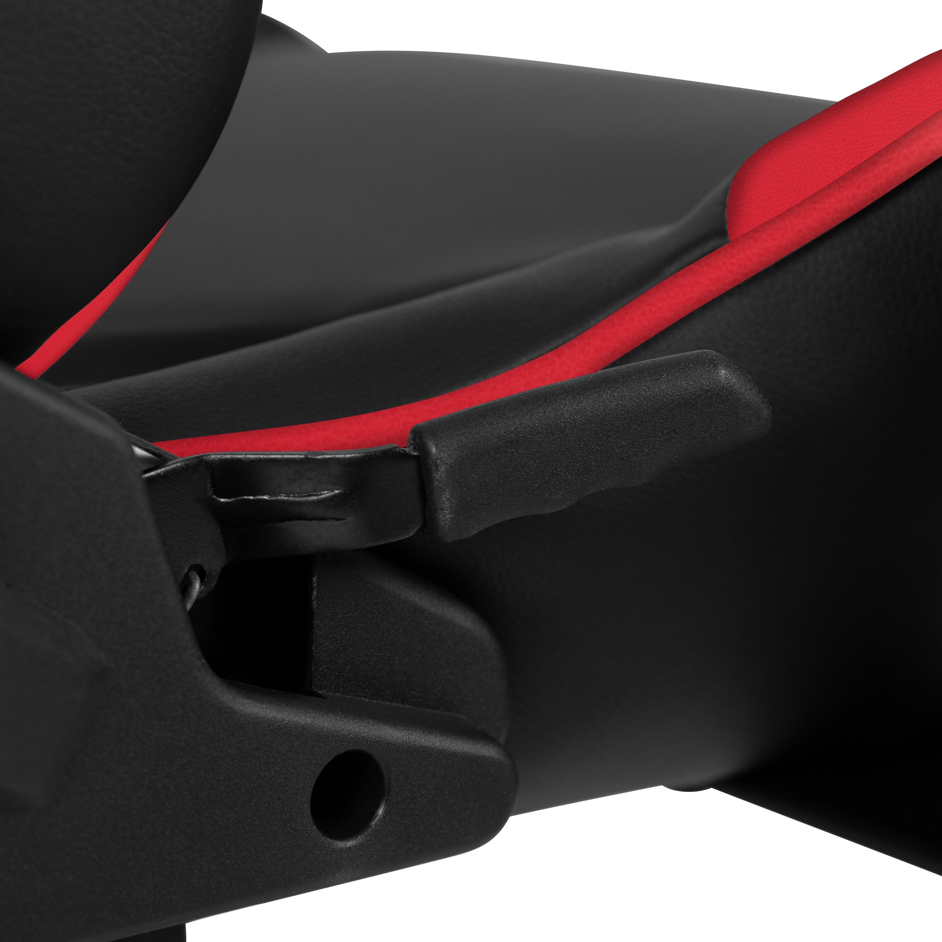 Flash Furniture X20 Gaming Chair Racing Office Ergonomic Computer PC Adjustable Swivel Chair with Fully Reclining Back in Red LeatherSoft