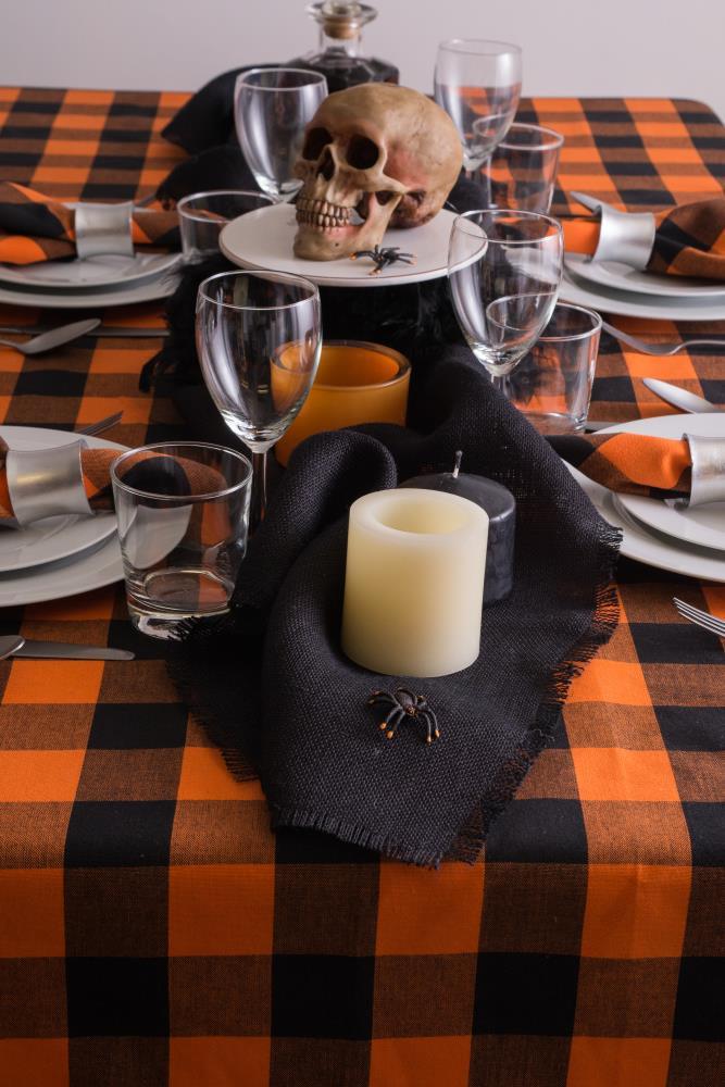 Design Imports Black Jute Table Runner 15X74