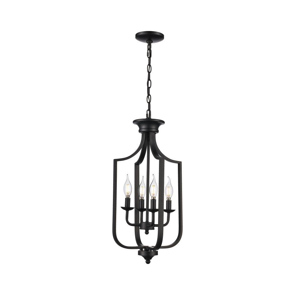 Trans Globe Lighting 11214 Hillcrest 4 Light 12" Wide Pendant - Black