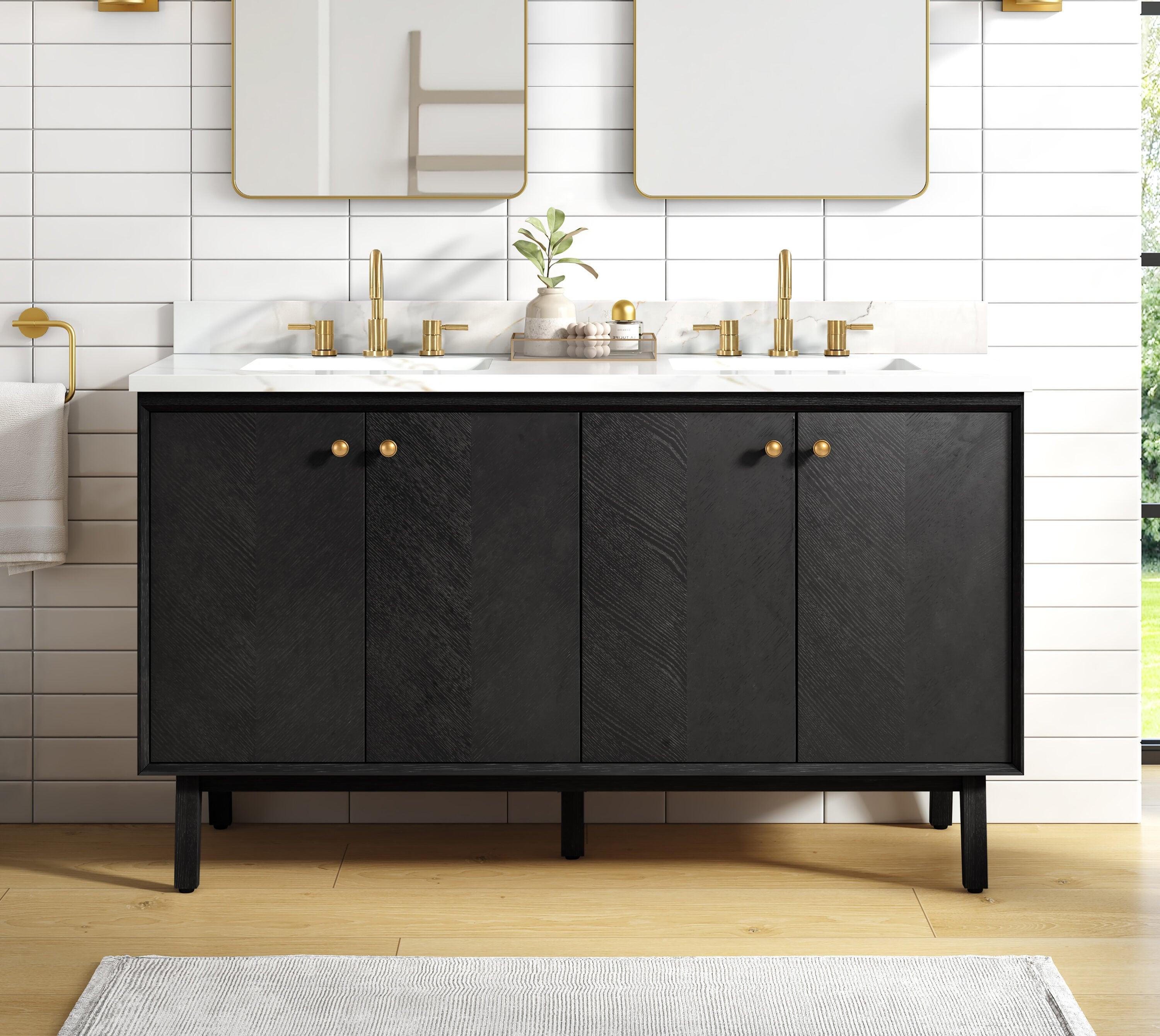 Adele 60'' Double Bathroom Vanity Base Only