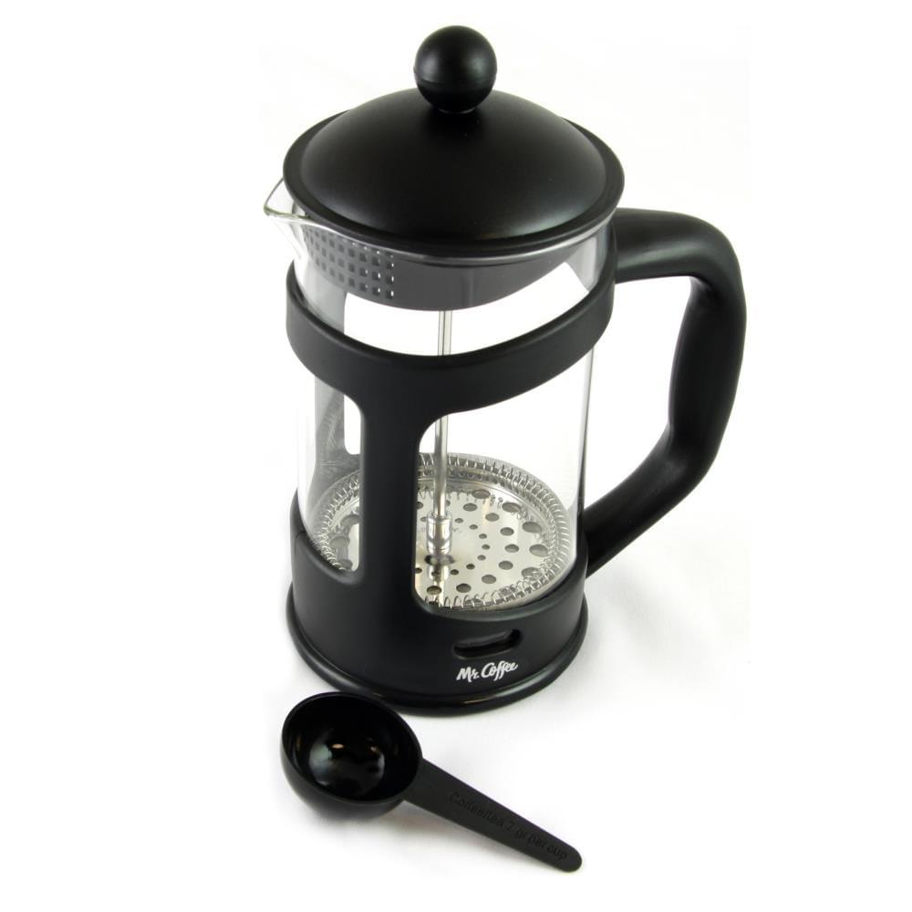 Gibson 3.5-Cup Mr Coffee Brivio French Press Coffee Maker with Plastic Lid