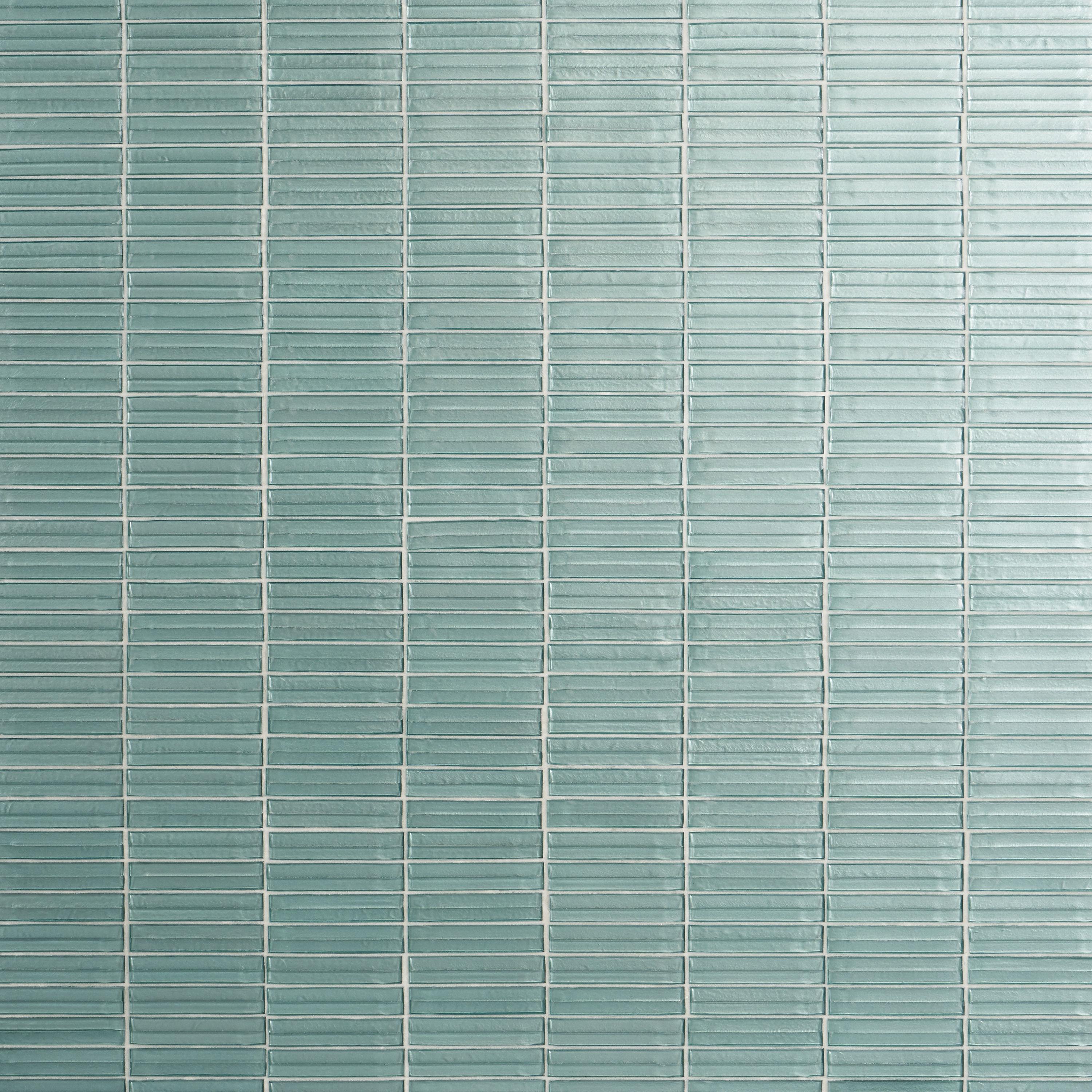 Tara Stacked 11.61" x 11.73" Molten Glass Mosaic Wall Tile (0.95 Sq. Ft. / Sheet)