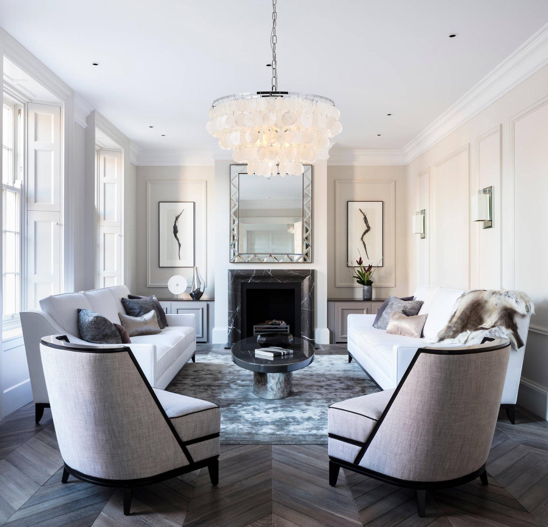 Elegant Lighting Selene 4 light Chrome Pendant