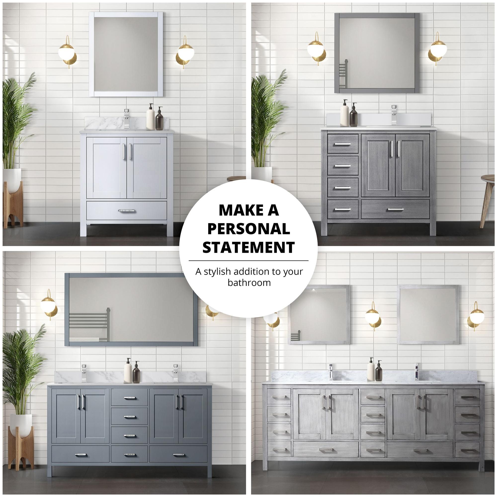 Lexora Jacques 36 in. W x 22 in. D Left Offset Bath Vanity and Top