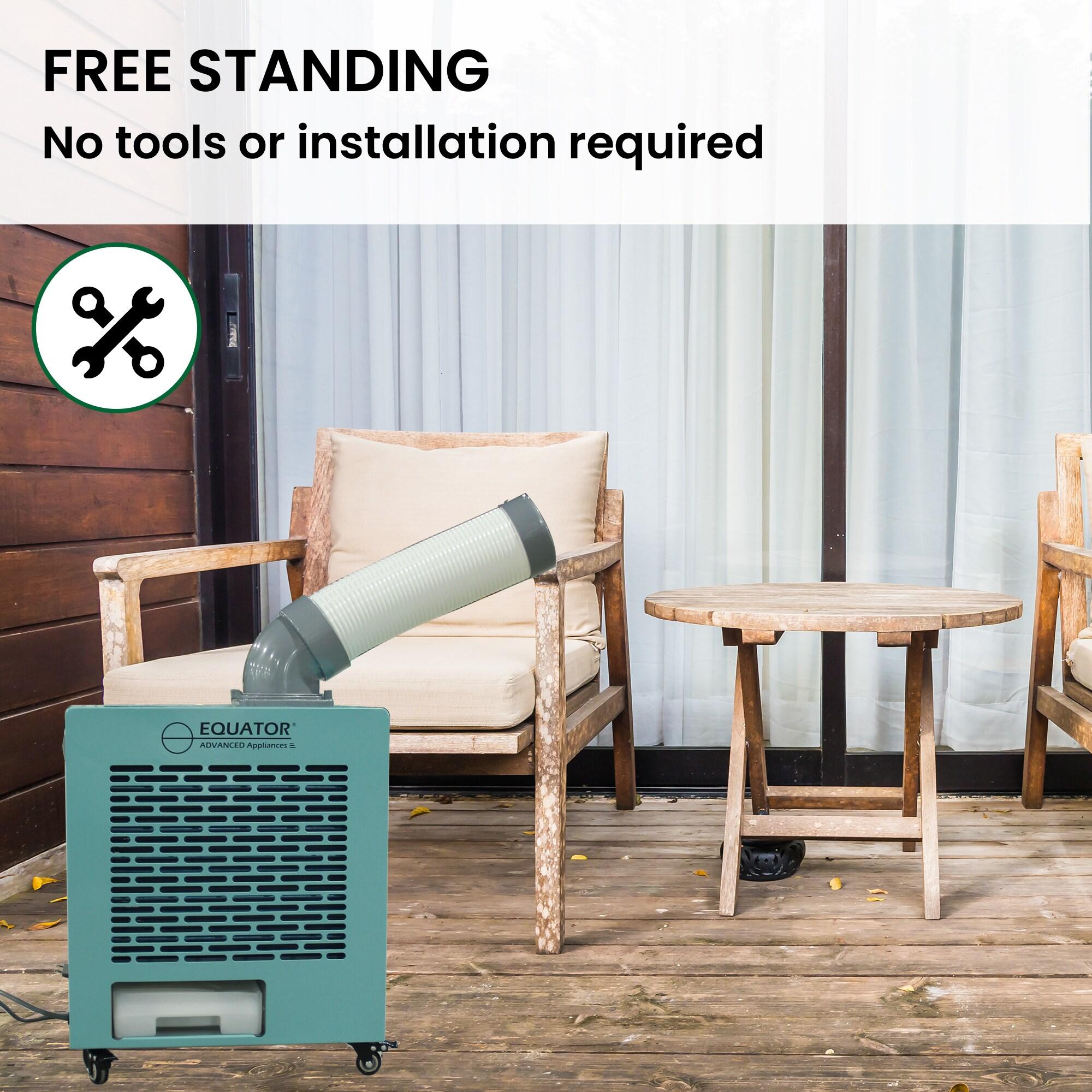 Equator Advanced Appliances Equator 3-in-1 AC Heater Air 9000BTU Outdoor Air Conditioner/ Spot Cooler IP24 Casters 110V