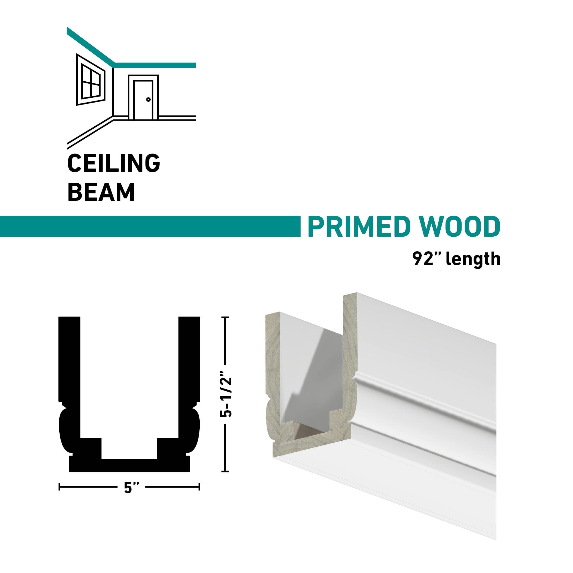 Traditional Profile Box Beam Natural White Oak 5" X 5-1/2" X 92"