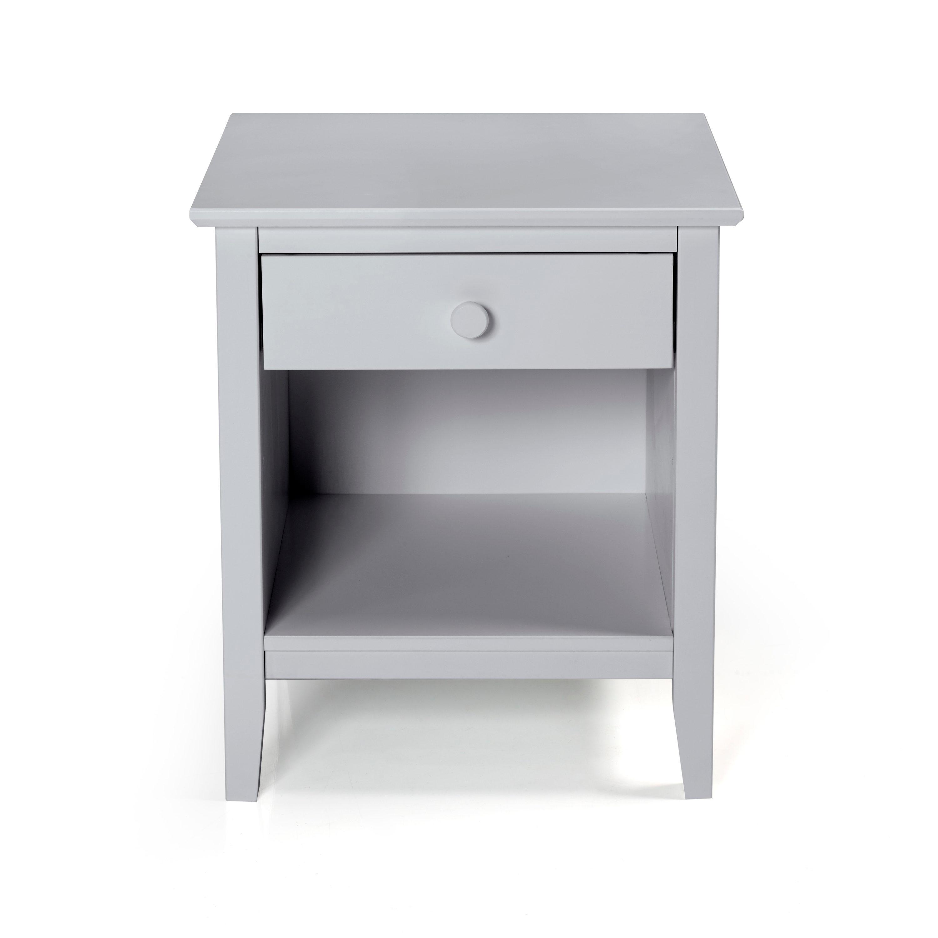 Alaterre Simplicity Nightstand, Dove Gray