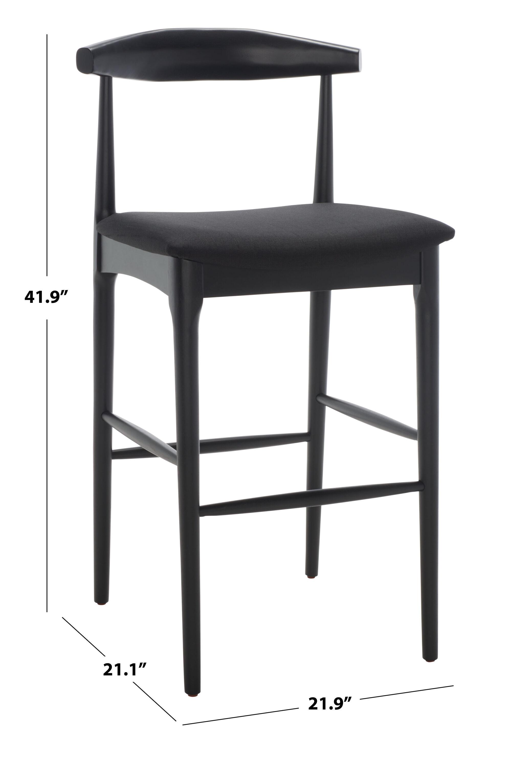 Lionel Retro Bar Stool - BST1503 - Black - Safavieh
