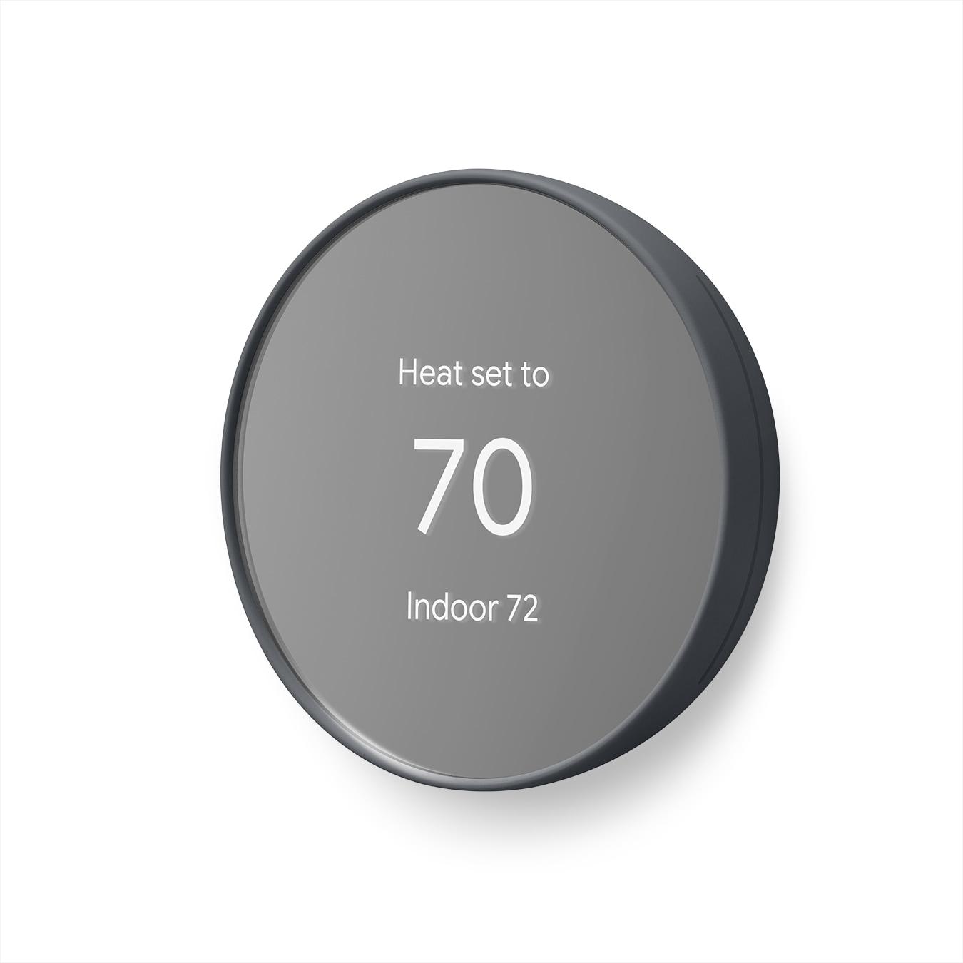 INKEDZ Google Nest Thermostat - Smart Thermostat for Home - Programmable Wifi Thermostat - Charcoal