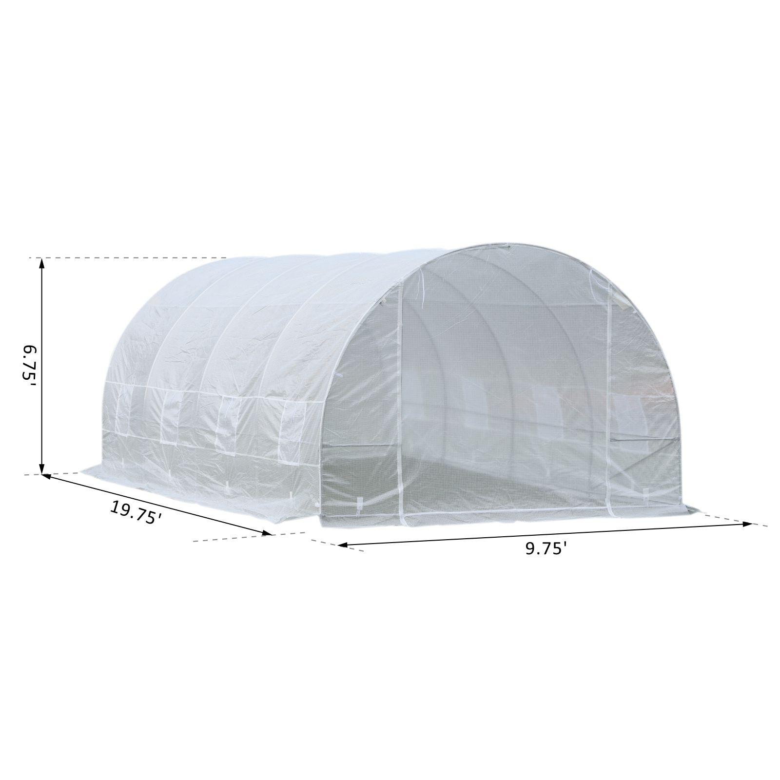 9.75 W x 19.75" D Greenhouse