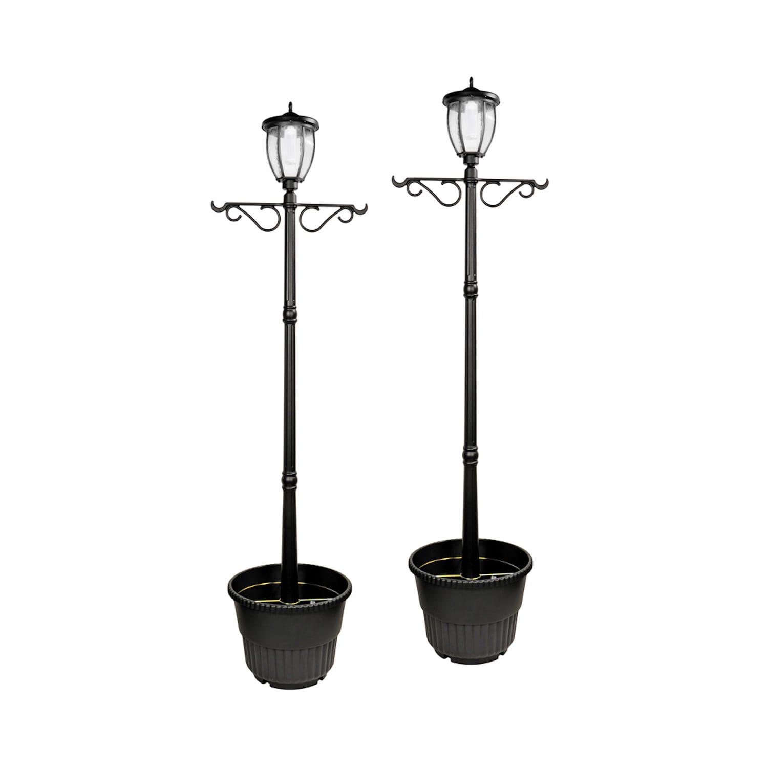 Nature Power 72'' Solar Powered Outdoor Floor Lamp (Set of 2)