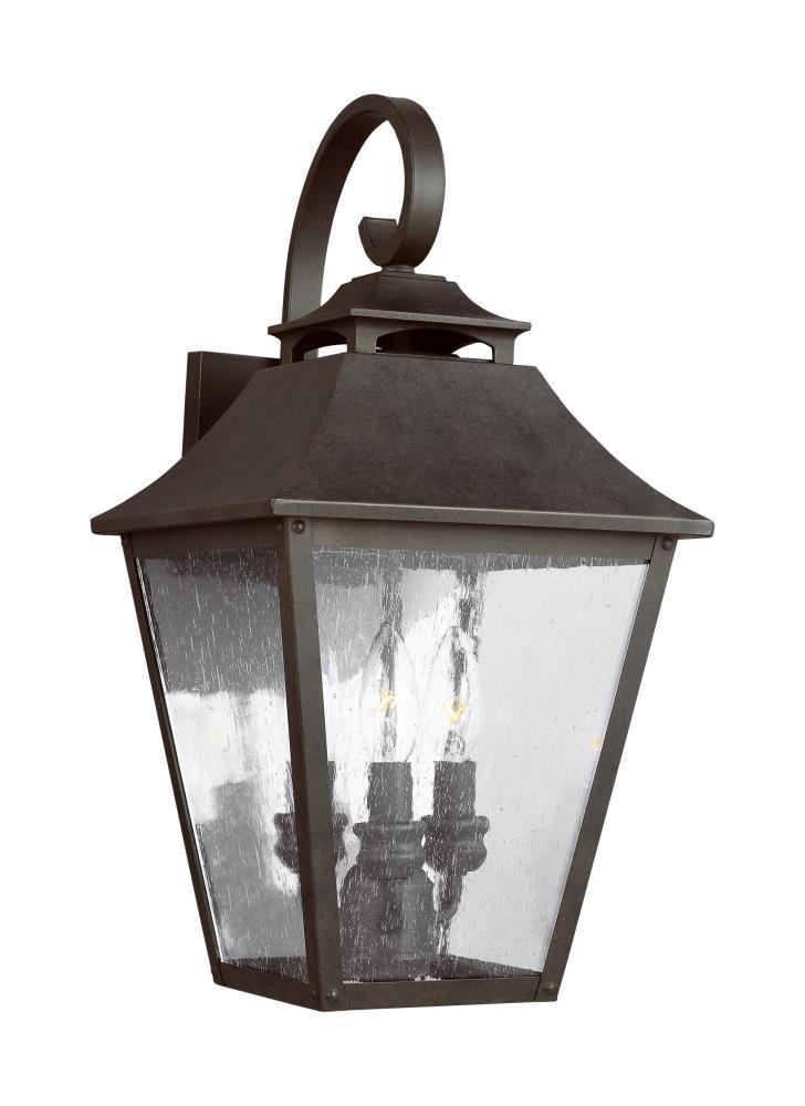 Generation Lighting Galena 19" High Sable Steel Outdoor Wall Light