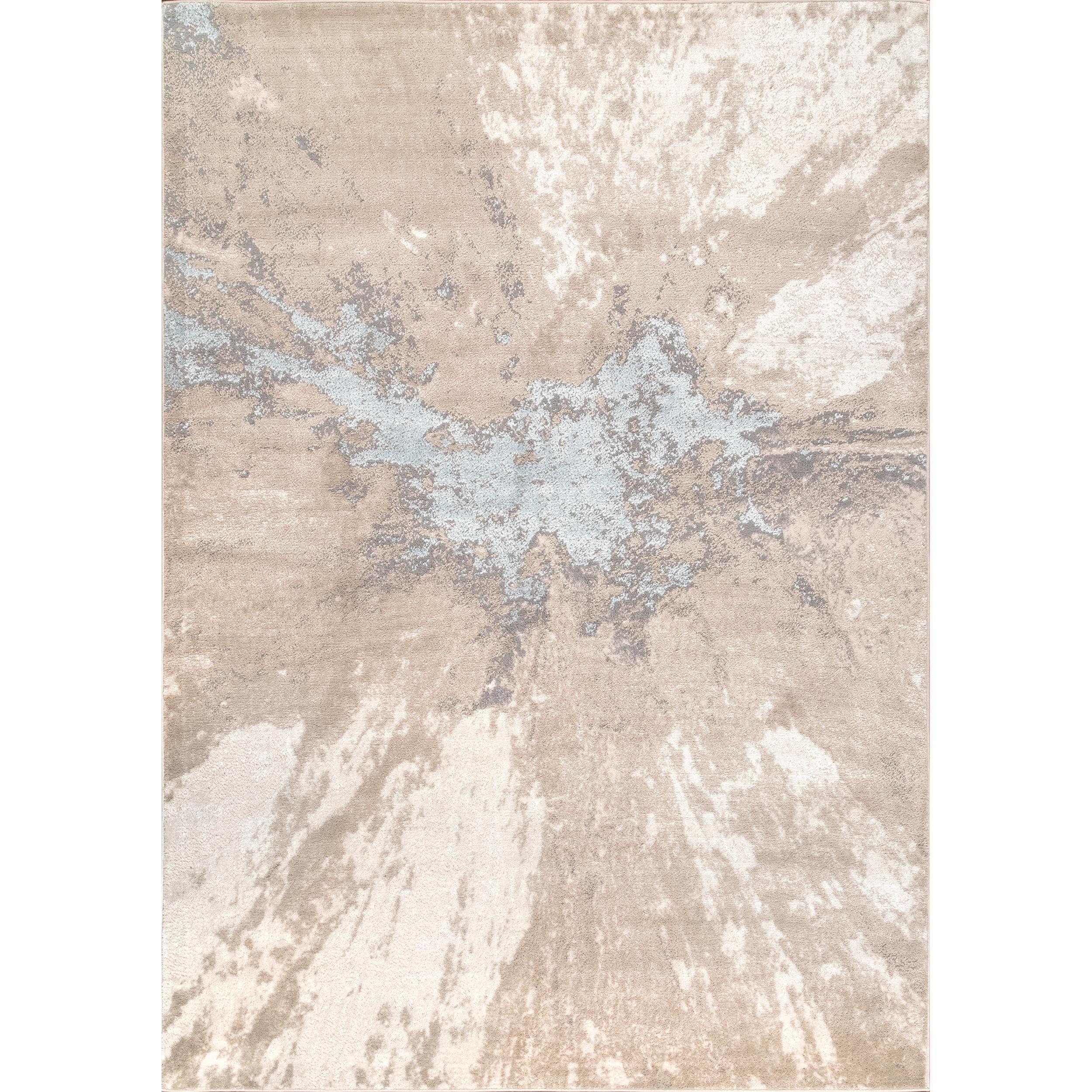 Nuloom Cyn Abstract 8 Square Indoor Area Rug for Living Room Bedroom Dining Room Kitchen, Beige/Ivory