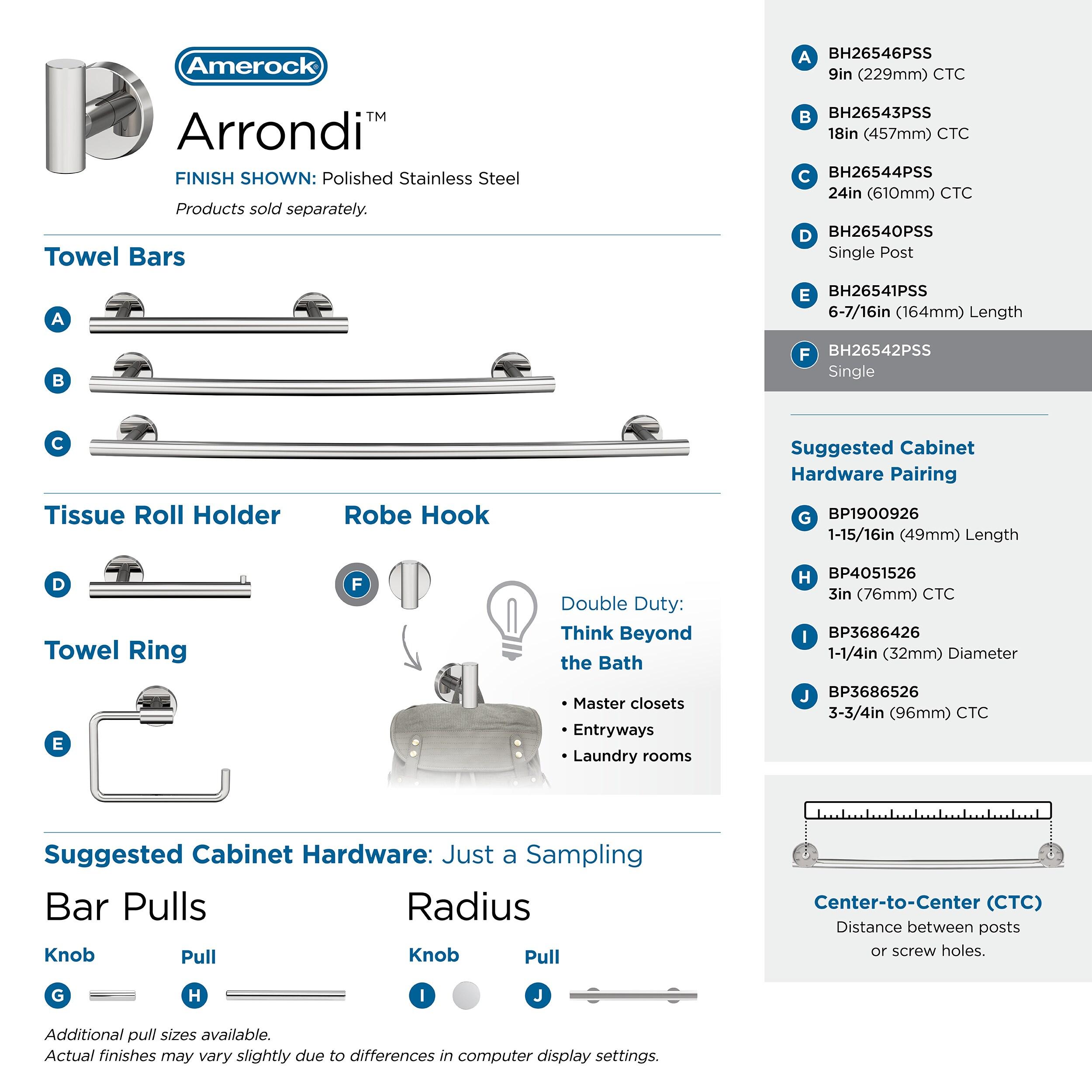 Arrondi™ Wall Mounted Robe Hook