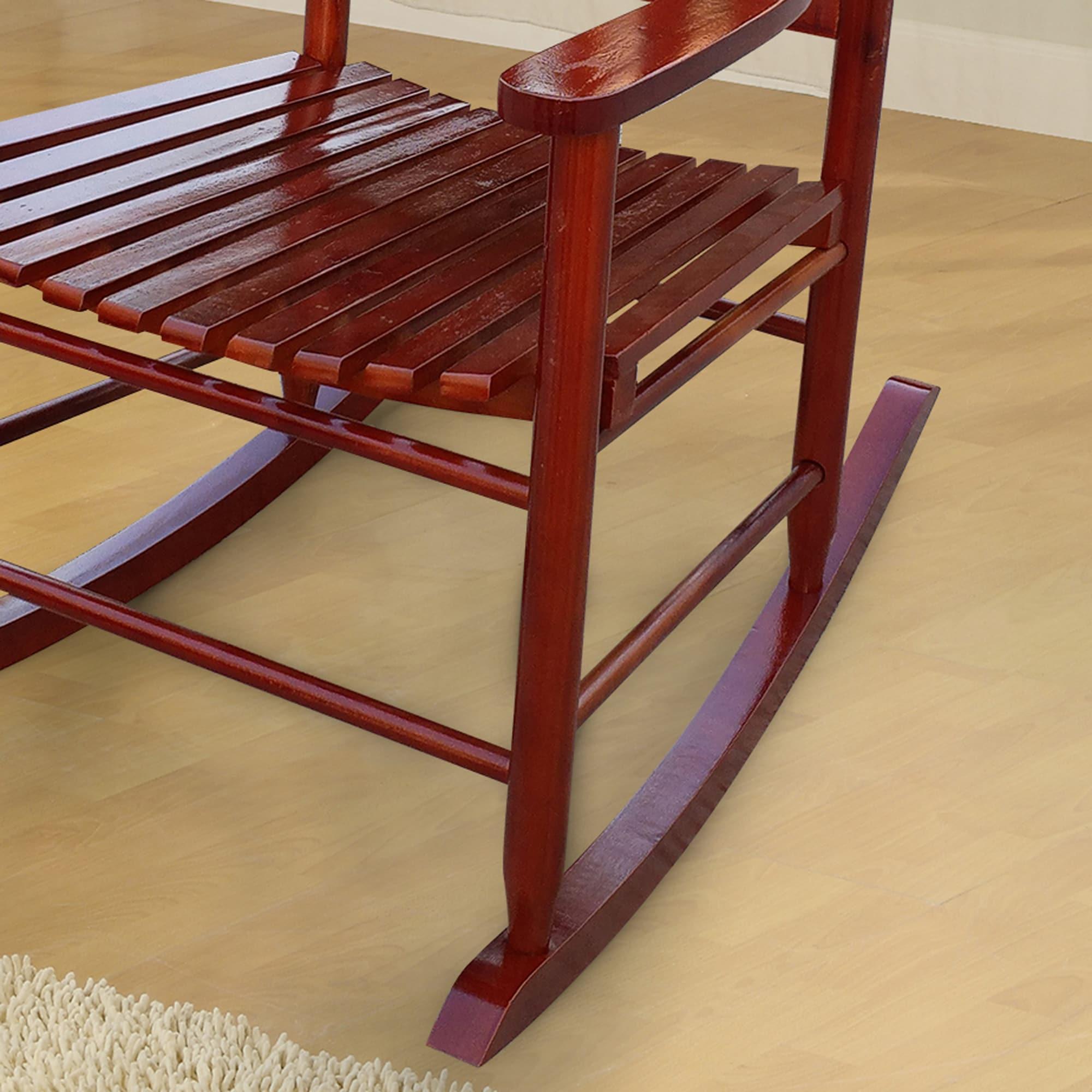 Wooden Porch Rocking Chair Brown