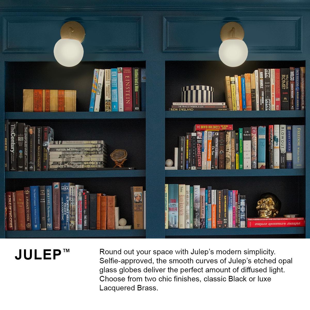 Lark Julep 1 - Light Vanity in  Black