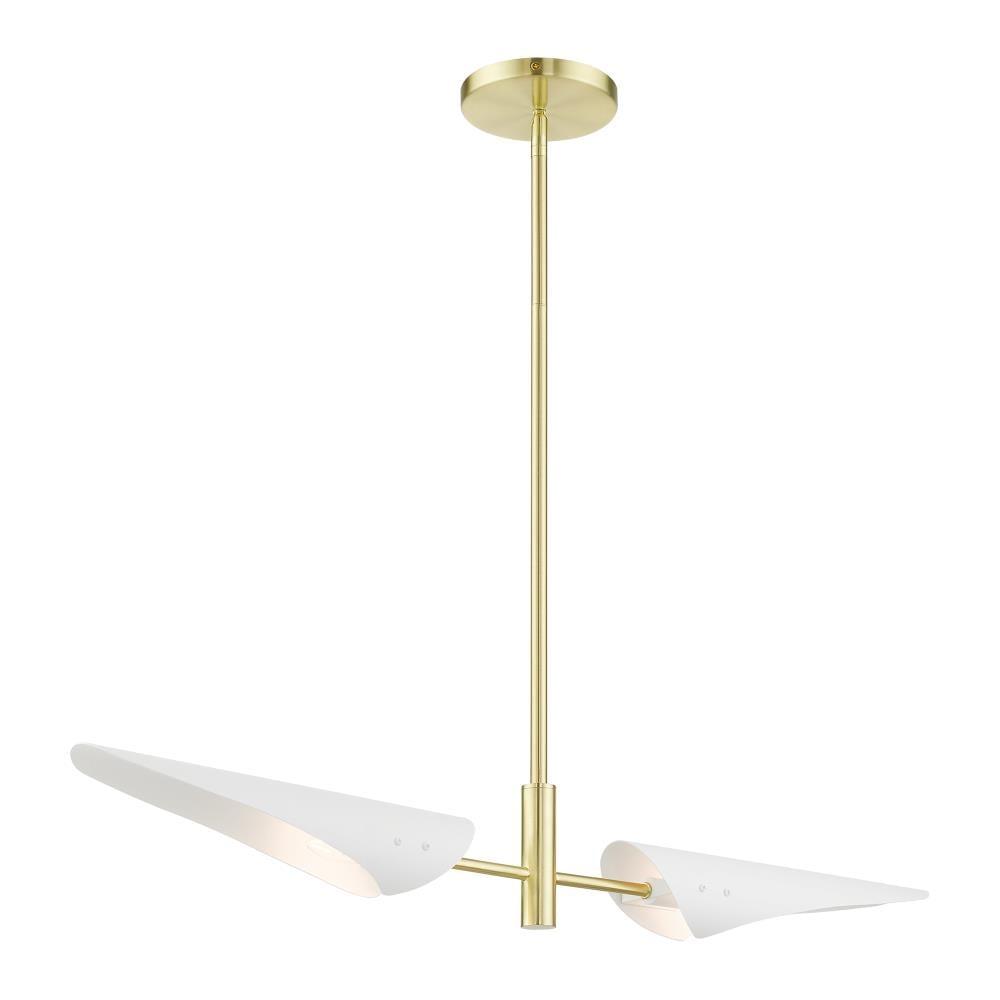Livex Lighting Capistrano 2 - Light Chandelier in  Satin Brass
