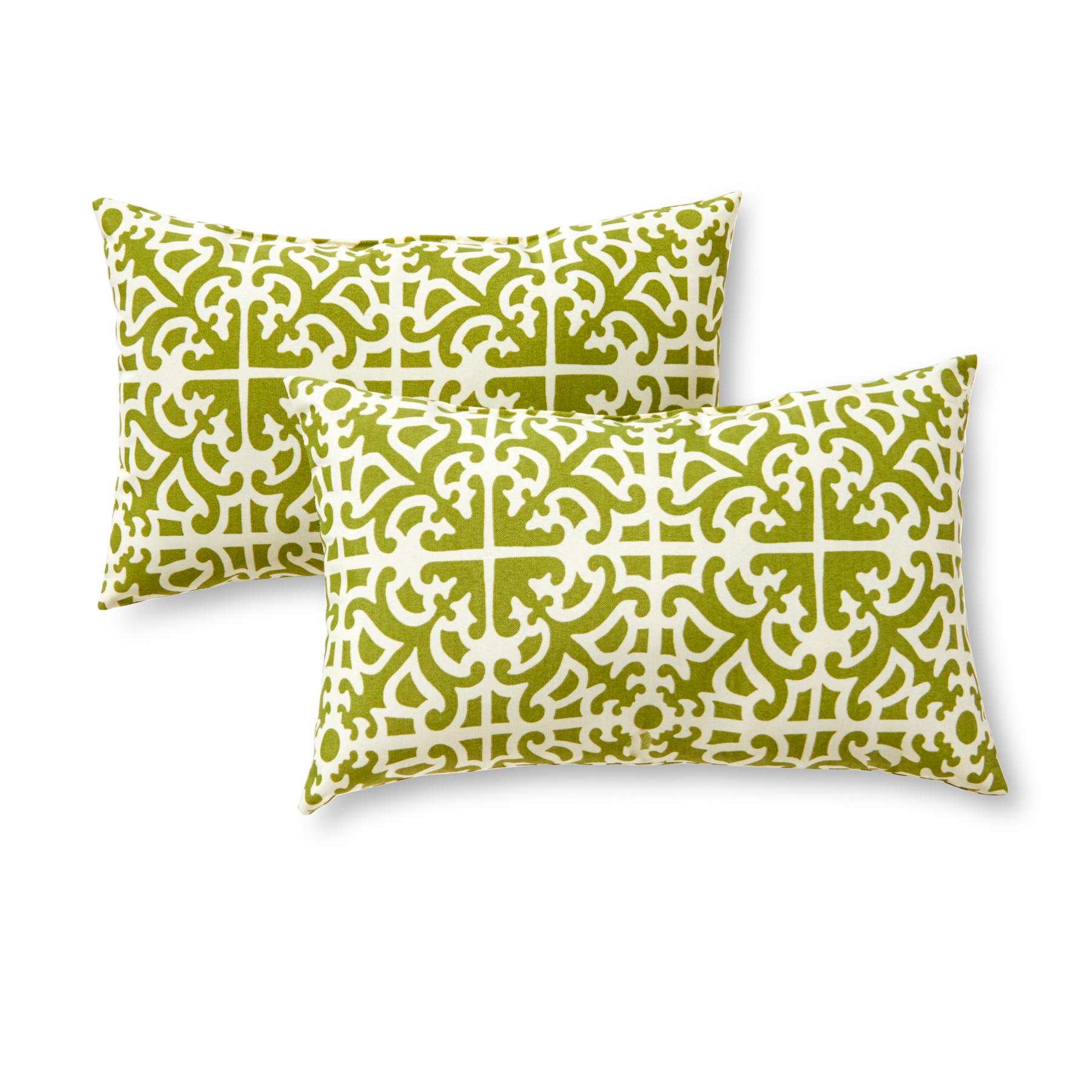 Indoor/Outdoor Reversible Throw Pillow