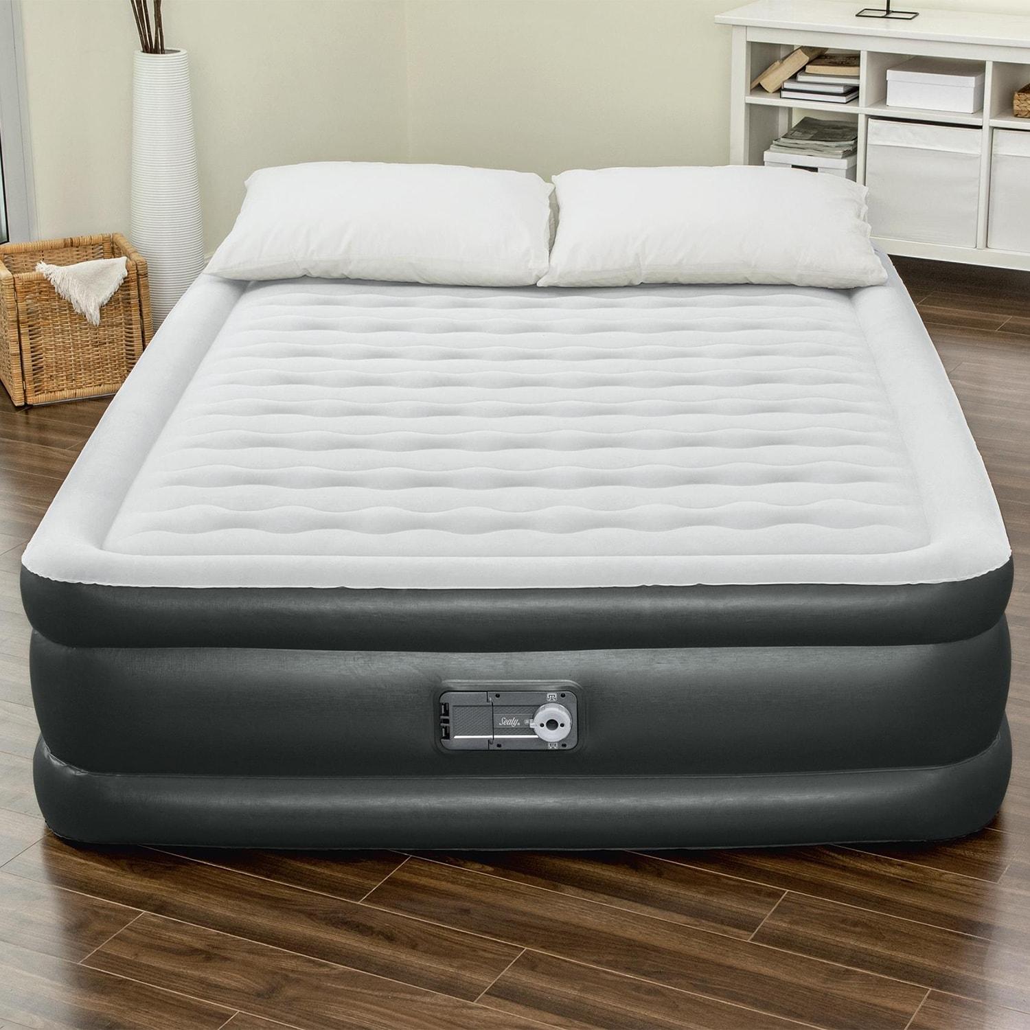 Bestway Sealy Tritech Inflatable Air Mattress Bed Queen 20" with Built-In AC Pump & Bag