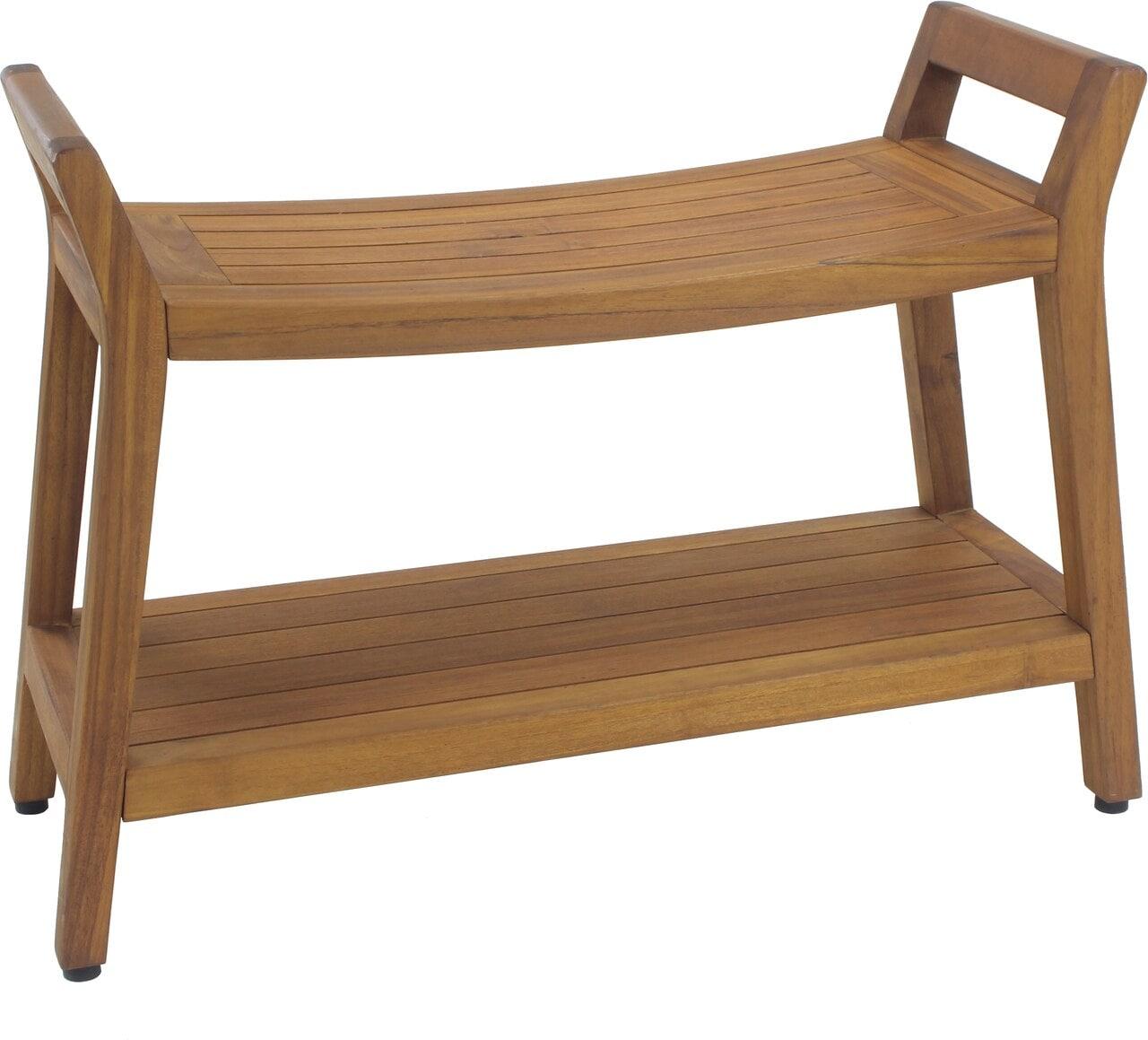 Asia Ascend 31'' W Teak Shower Bench