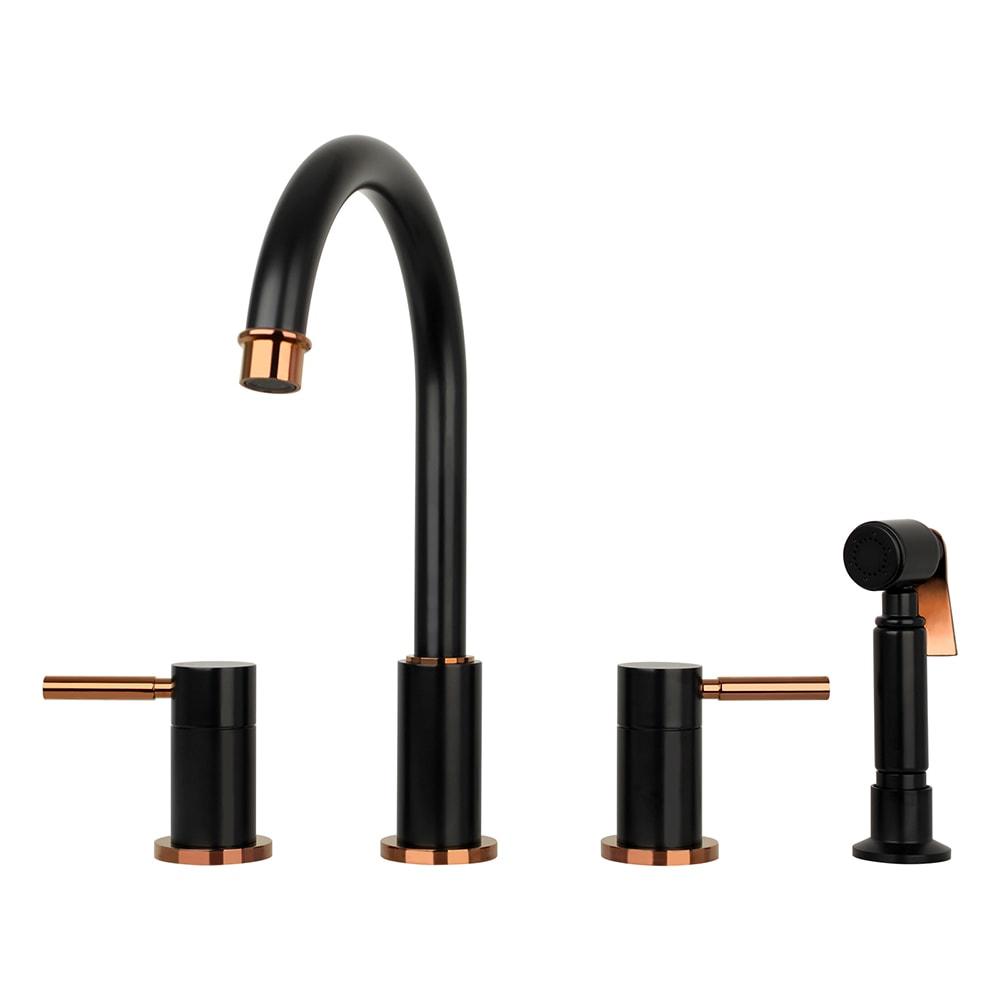 Pull Down Double Handle Kitchen Faucet