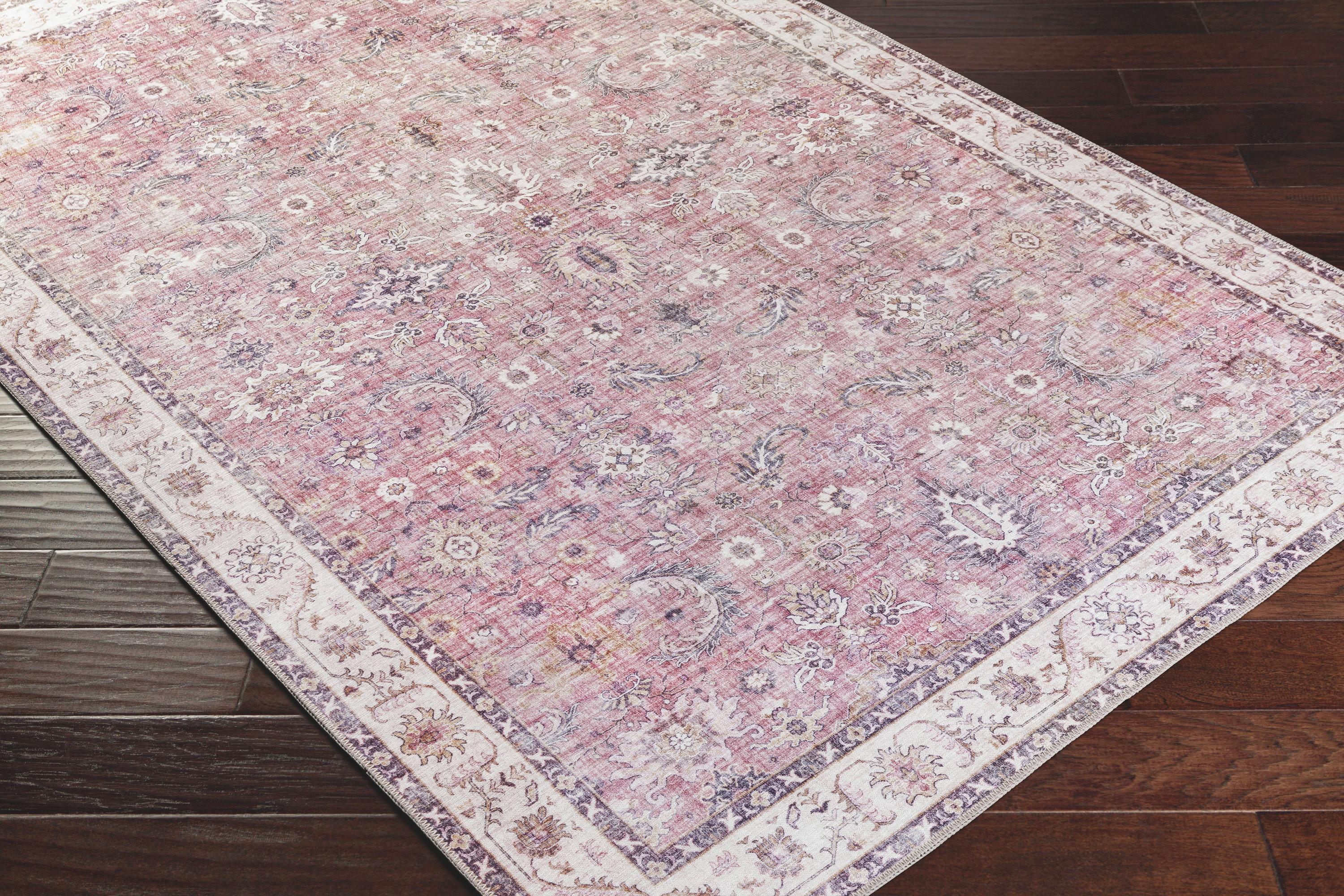 Livabliss Iris 9 x 12 (ft) Loomed Synthetic Garnet Rectangular Indoor Distressed/Overdyed Vintage Area rug