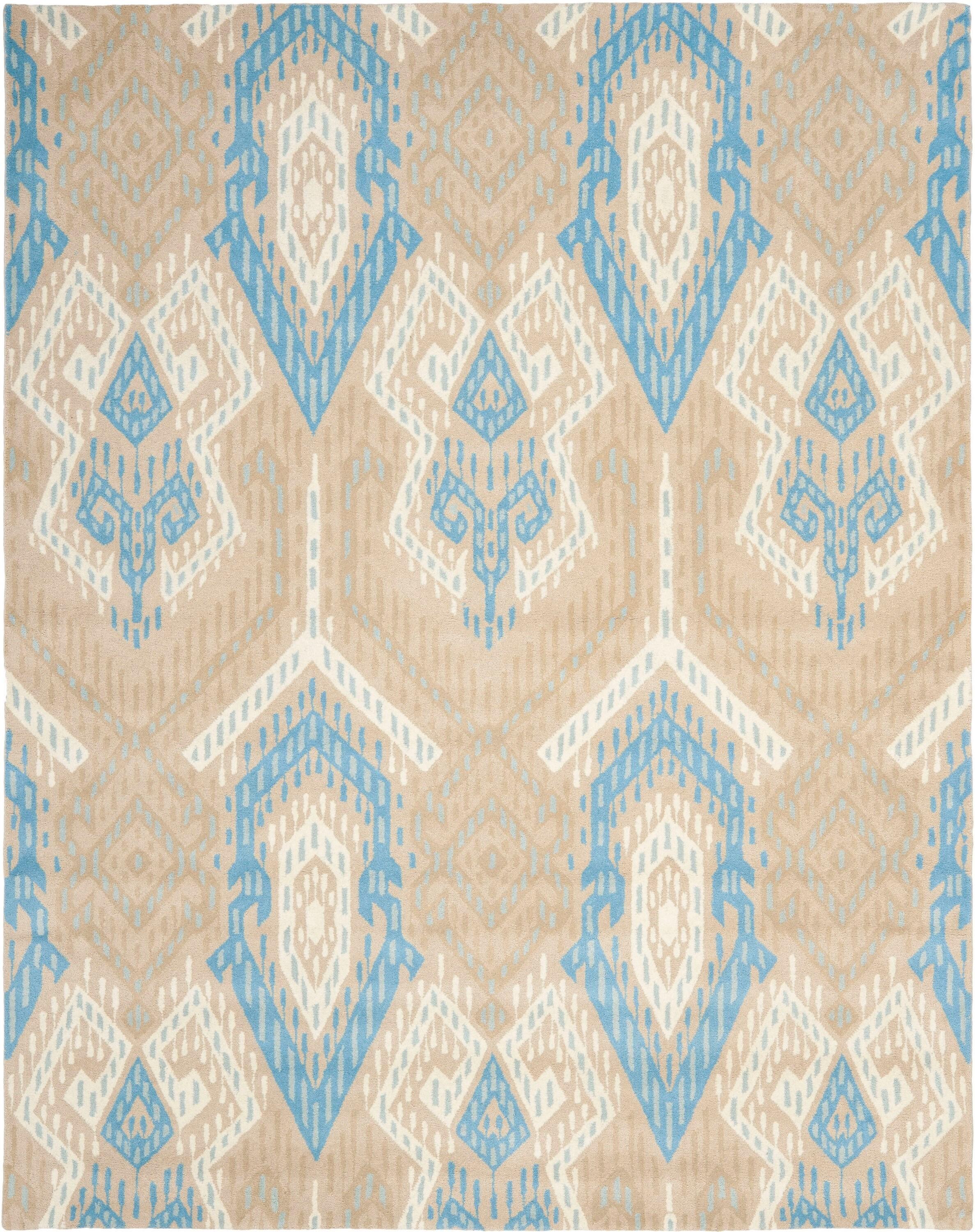 Wyndham WYD373 Hand Tufted Area Rug - Blue/Ivory - 8'x10' - Safavieh.