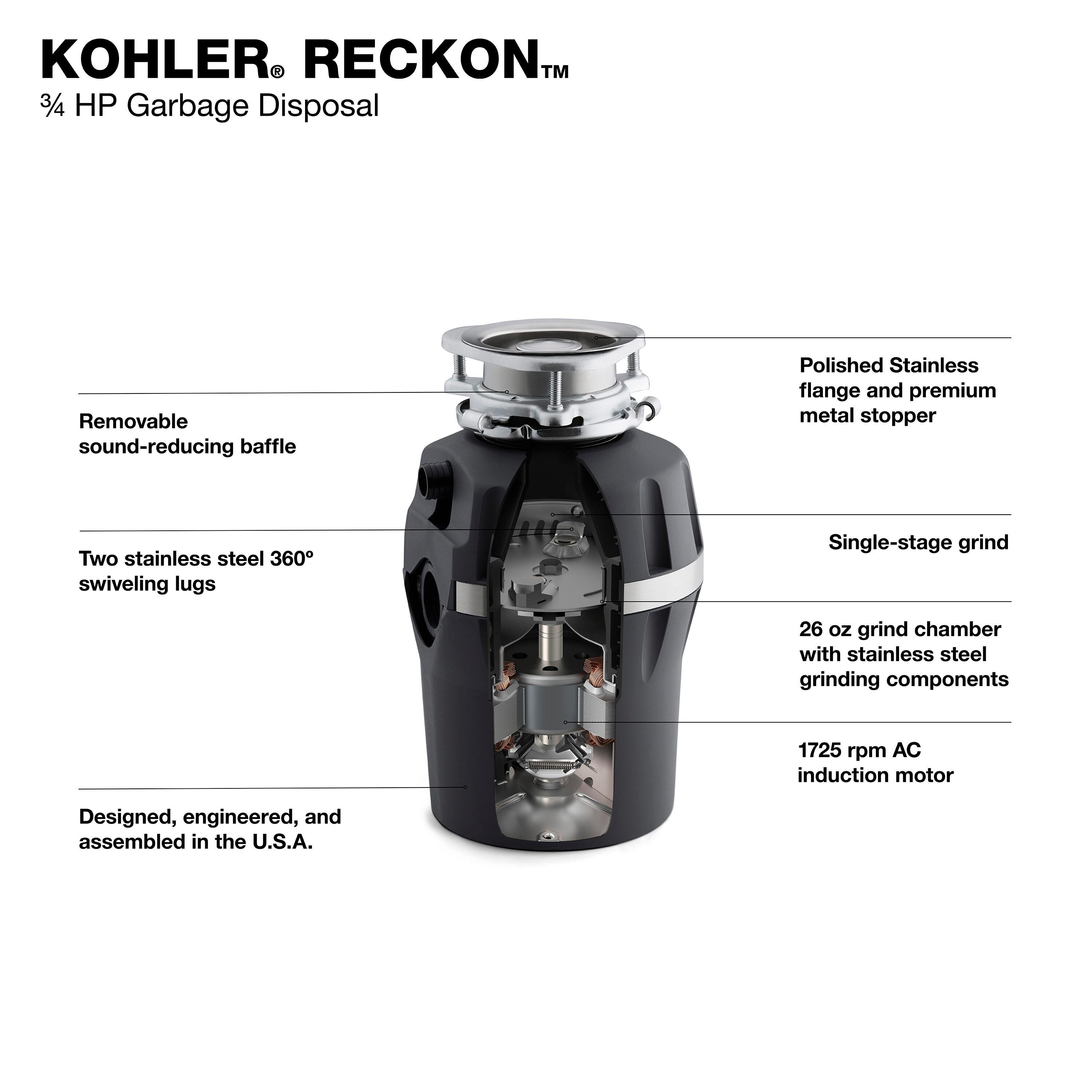 Reckon 3/4 Hp Garbage Disposal