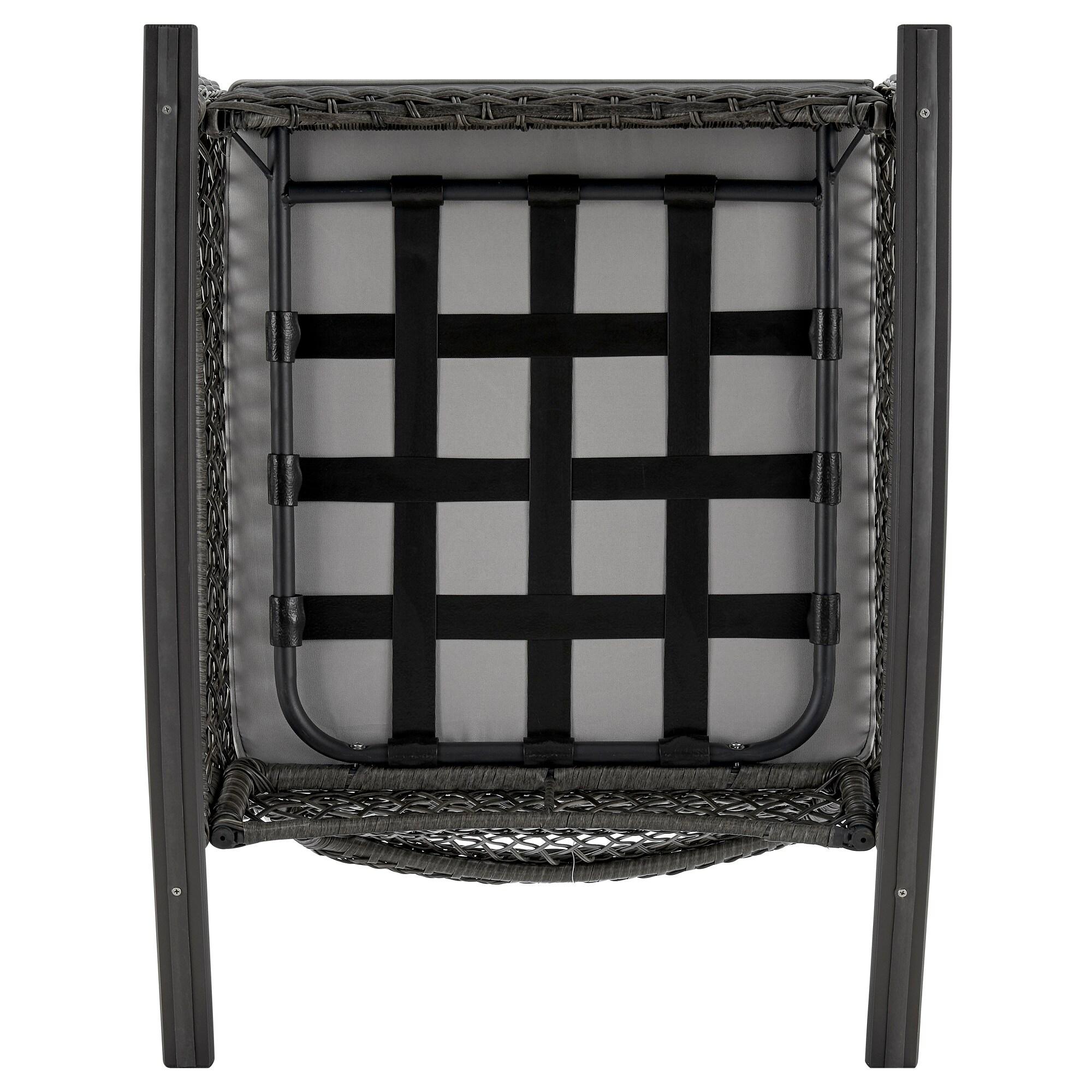 Furttuo Steel Rattan Outdoor Rocking Chair with Cushions