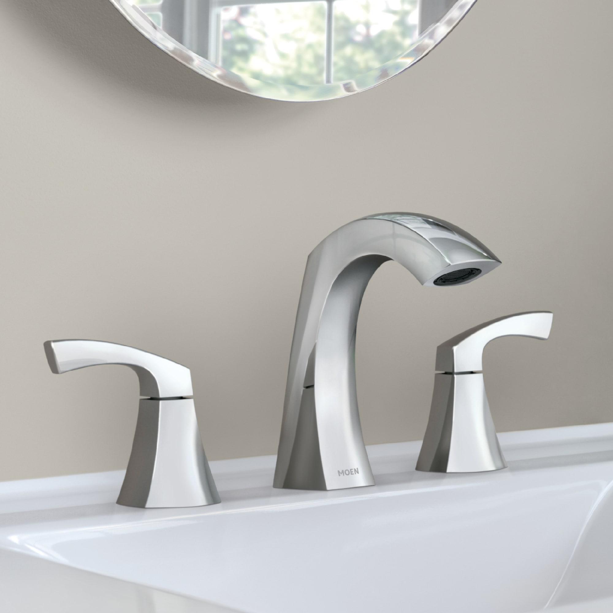 Moen Lindor Chrome Widespread Bathroom Sink Faucet 8 - 16 in.