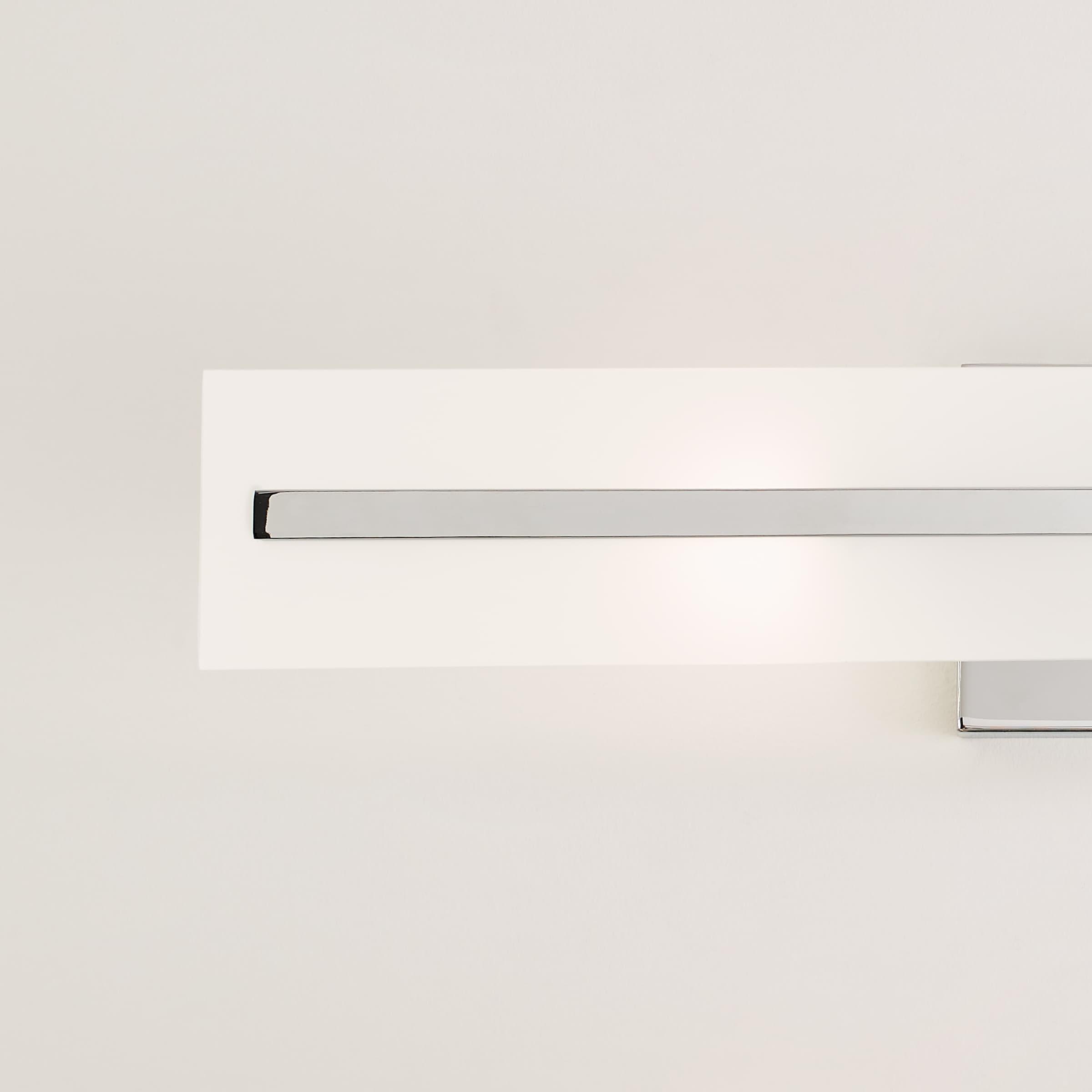 Dex Chrome 2-Light Outdoor Vanity with Satin Etched Glass