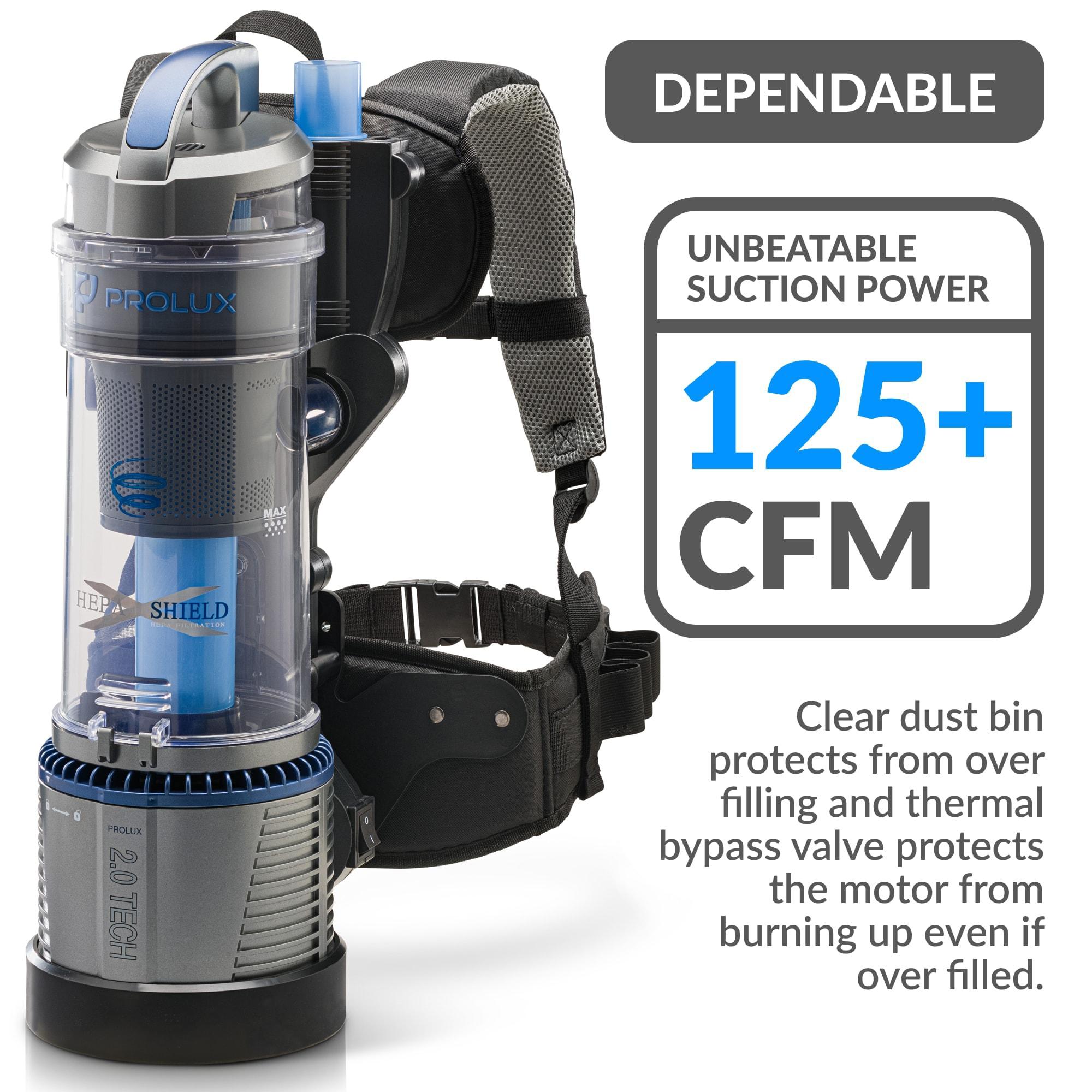 Prolux Lightweight Prolux 2.0 Bagless Backpack Vacuum w/ 5 YR Warranty - 2.0 Residential