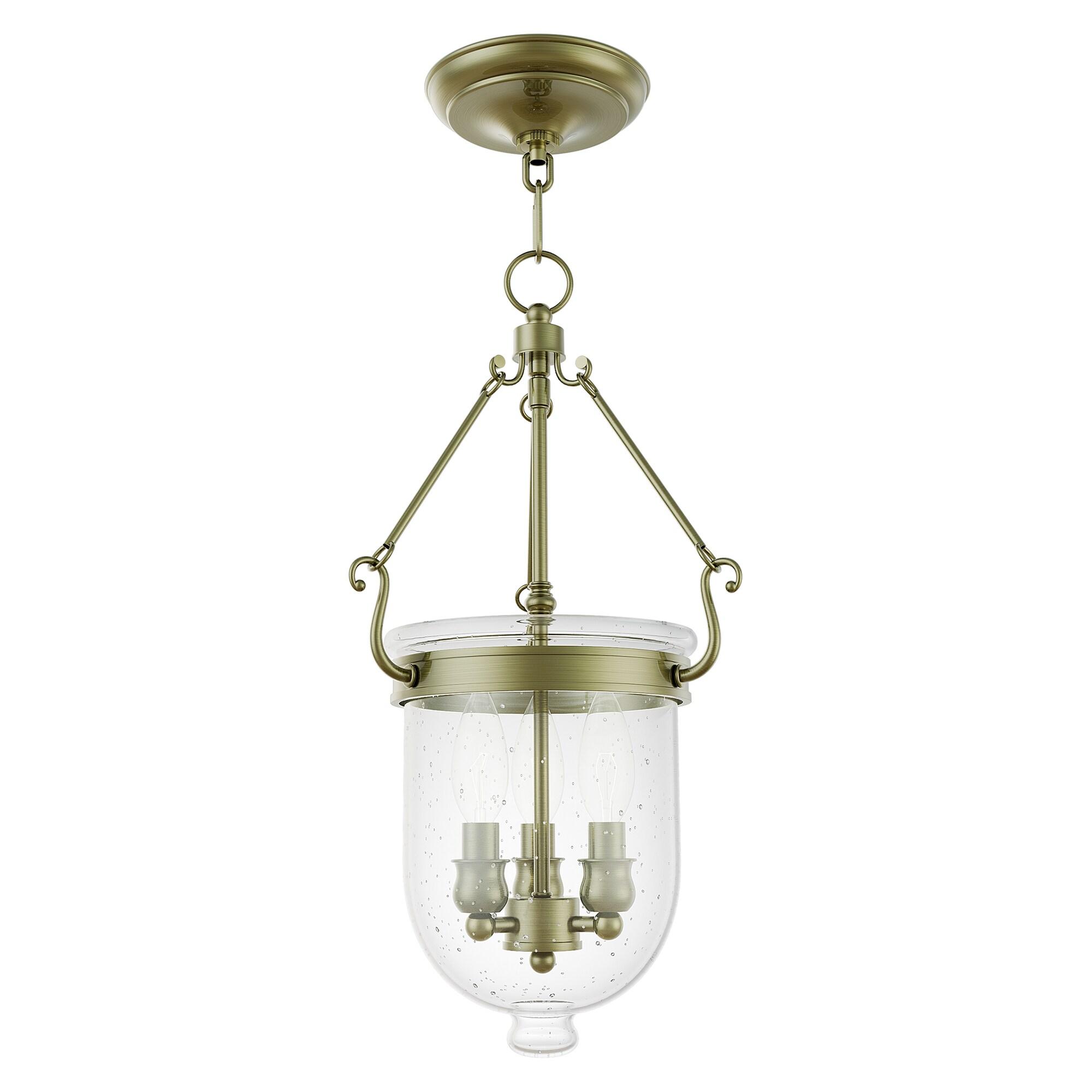 Livex Lighting Jefferson 3 - Light Chandelier in  Antique Brass