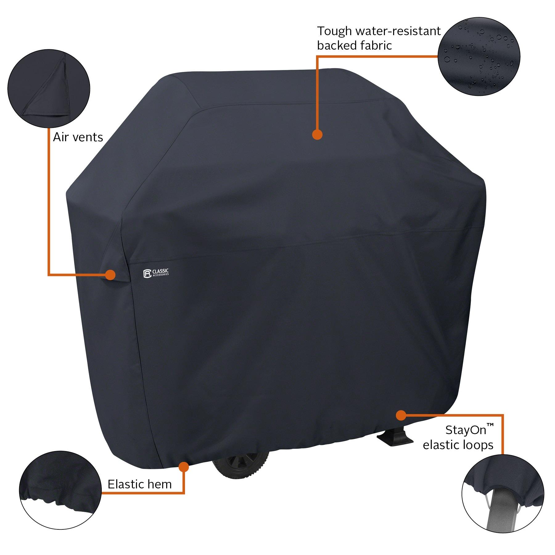 Classic Accessories Water-Resistant 70 Inch BBQ Grill Cover, Grill Cover, Grill Cover for Outdoor Grill, BBQ Cover