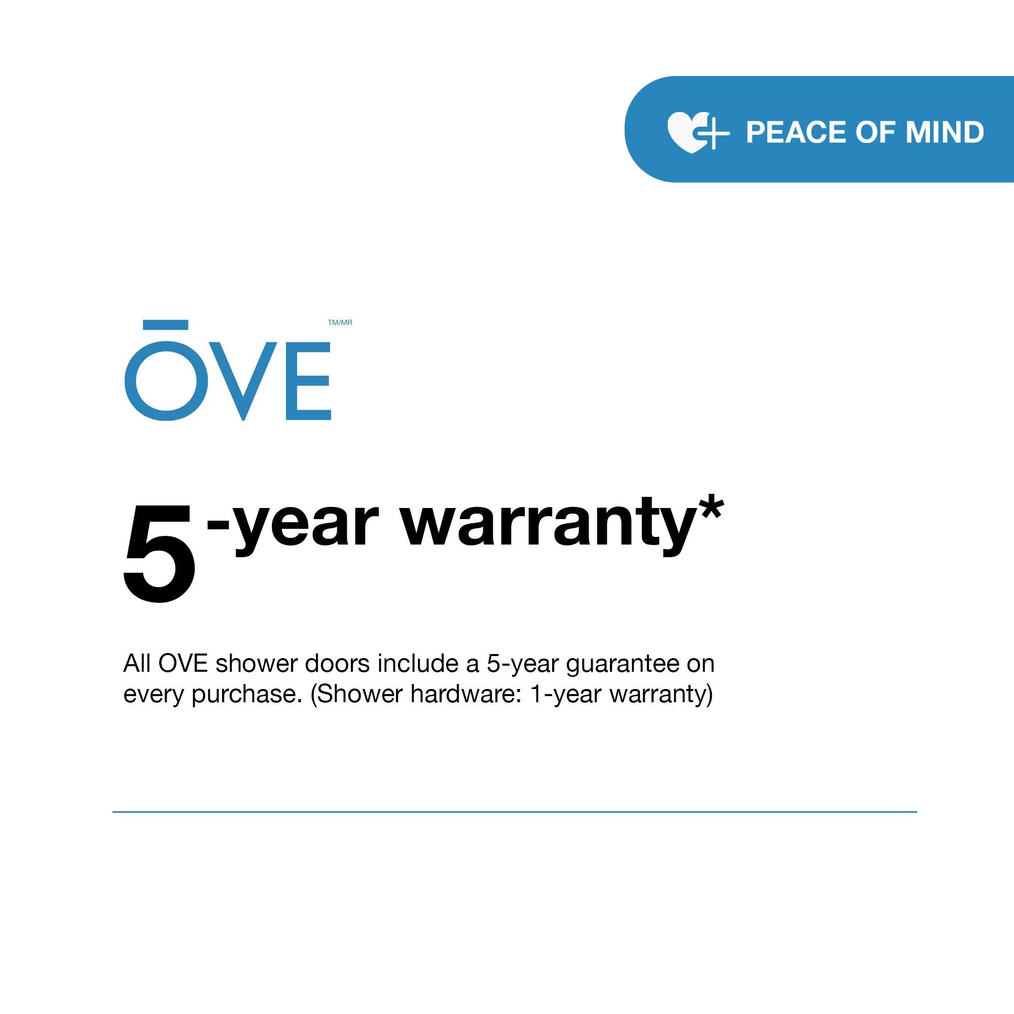 OVE Decors Breeze 33 in. Round Shower Kit w/ Clear, Base, Wall