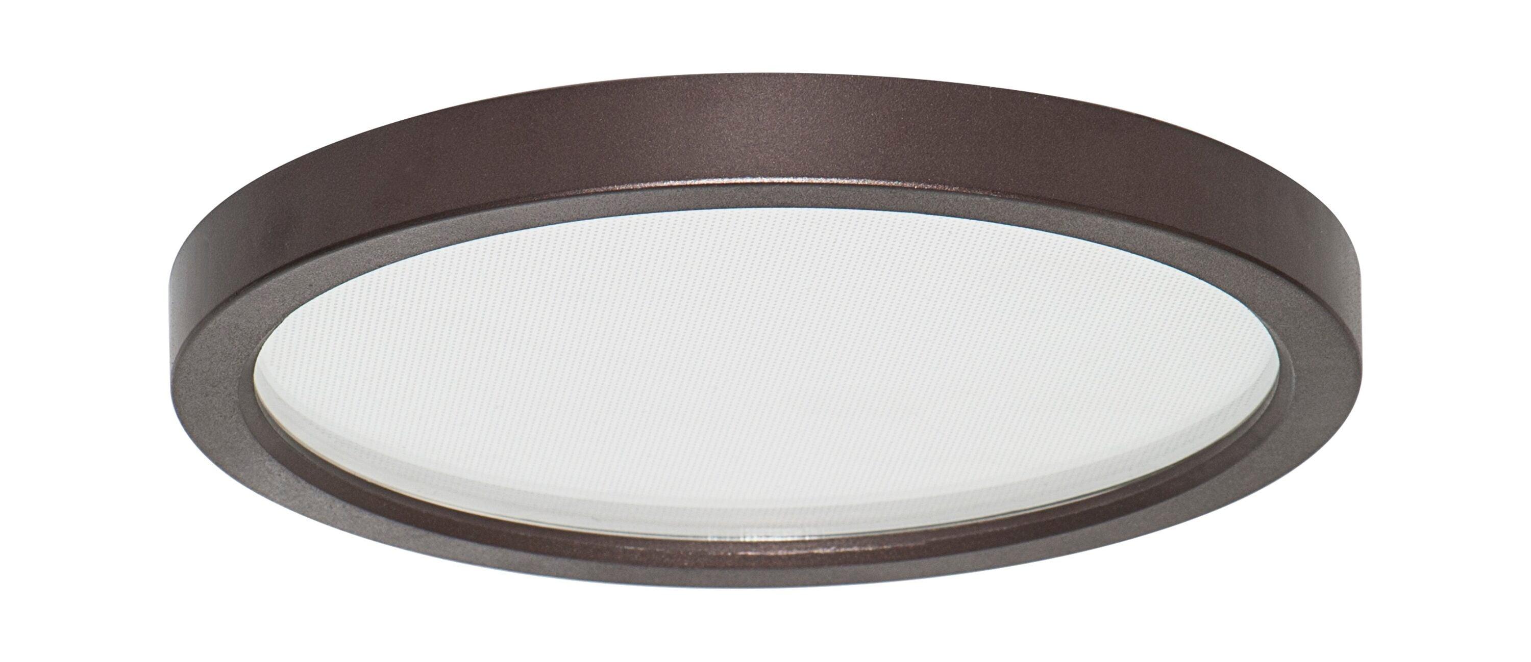 AMAX LIGHTING INC.  LED-SM15DL-BN LED   PLATTER ROUND LIGHT 15 x 1 BRUSHED NICKEL