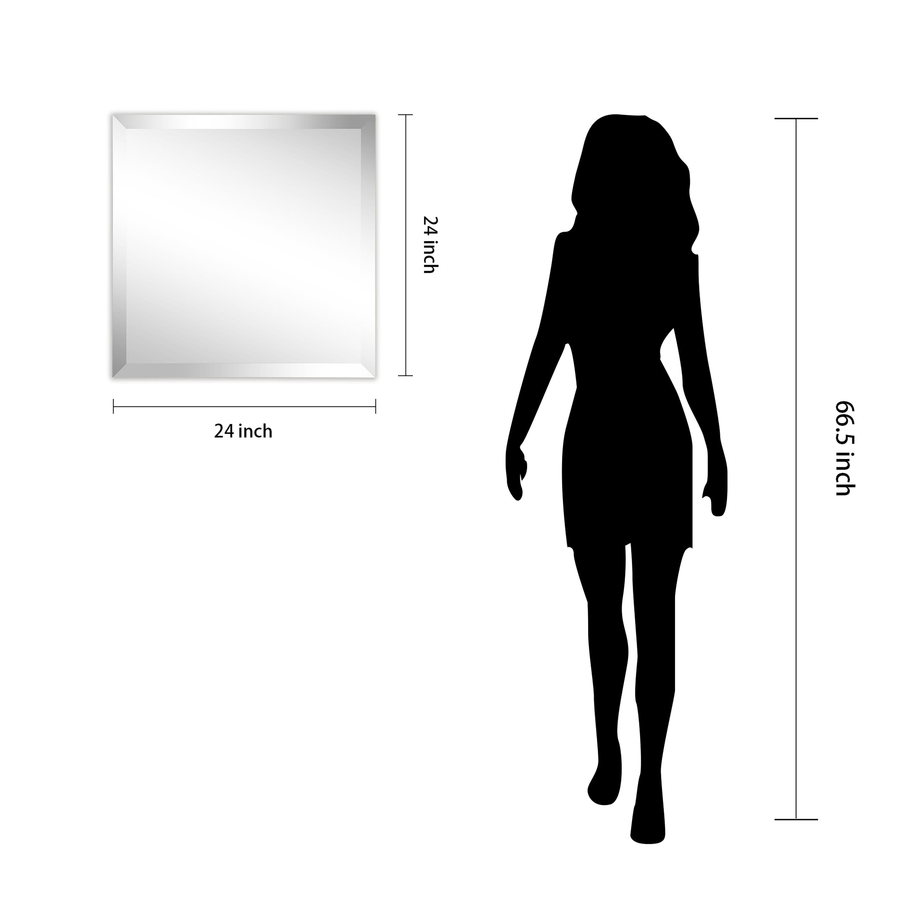 Empire Art Direct Frameless Beveled Prism Wall Mirror - Clear 24 in. x 0.39 in. x 24 in.