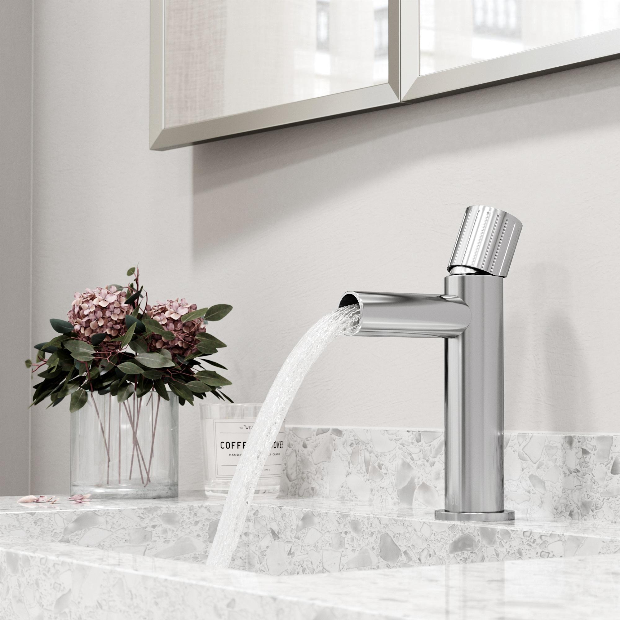 Ashford 8" H Single Handle Single Hole Bathroom Faucet