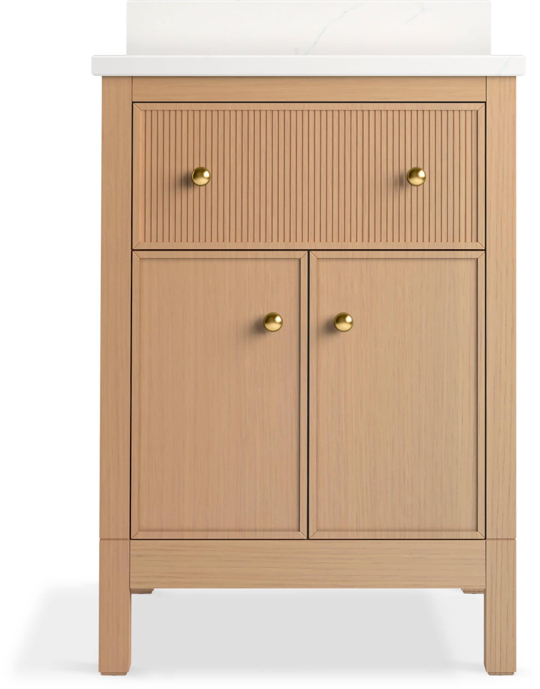 Malin By Studio McGee 24 in. Bathroom Vanity Cabinet With Sink And Quartz Top