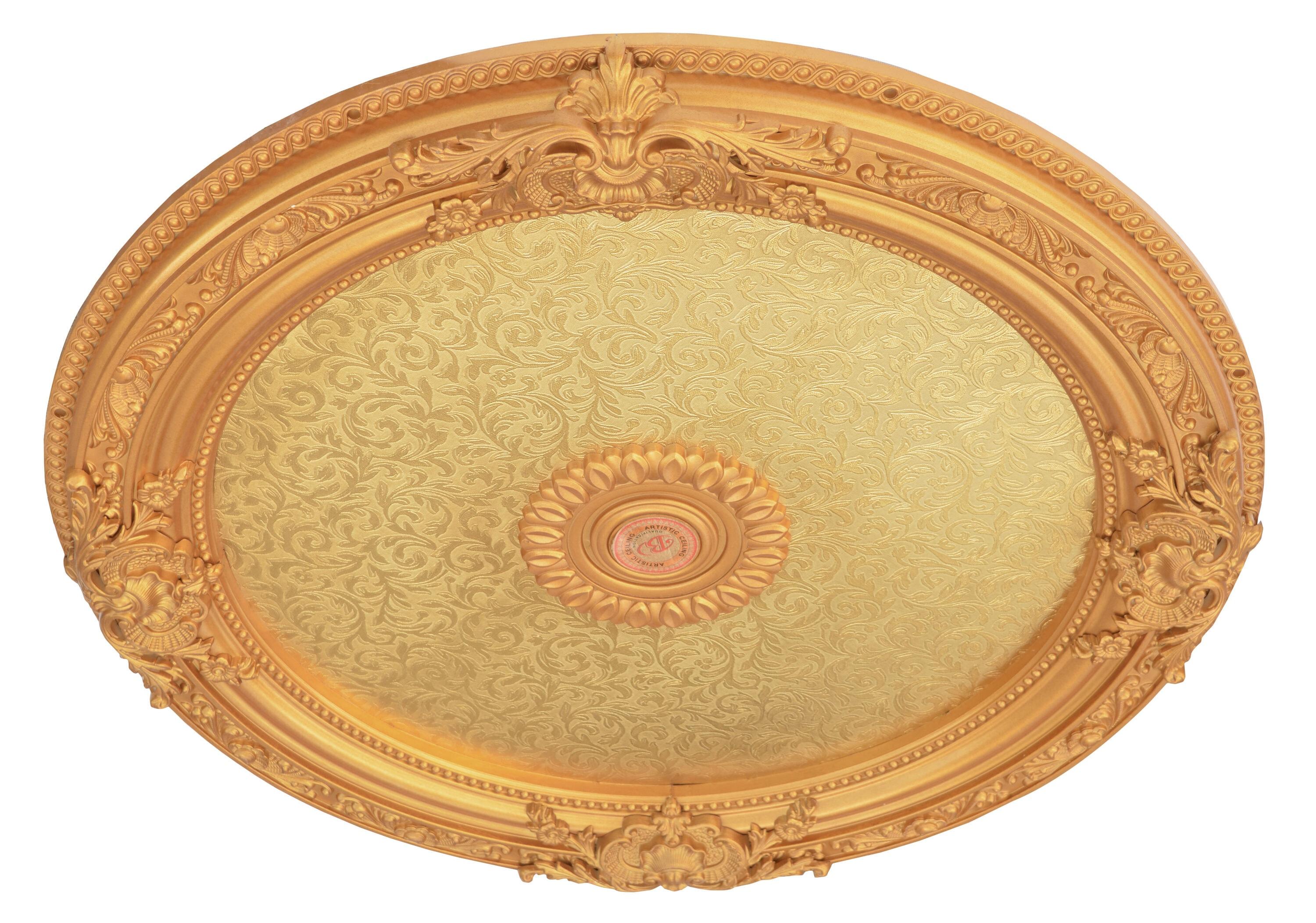 AFD Home 12020503 36 in. Round Chandelier Ceiling Medallion - Gold