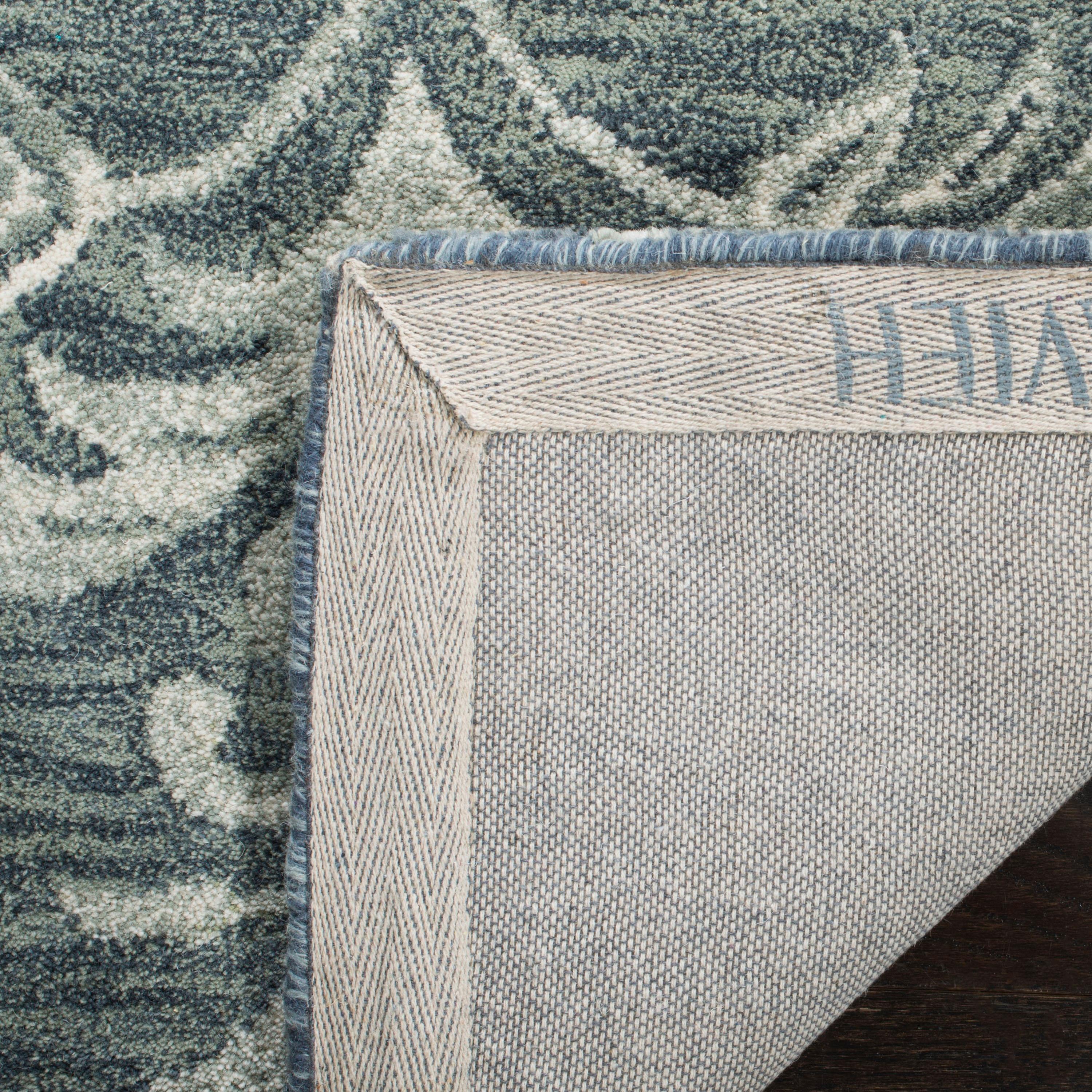 Blossom BLM603 Hand Tufted Area Rug - Blue/Sage - 8'x10' - Safavieh.