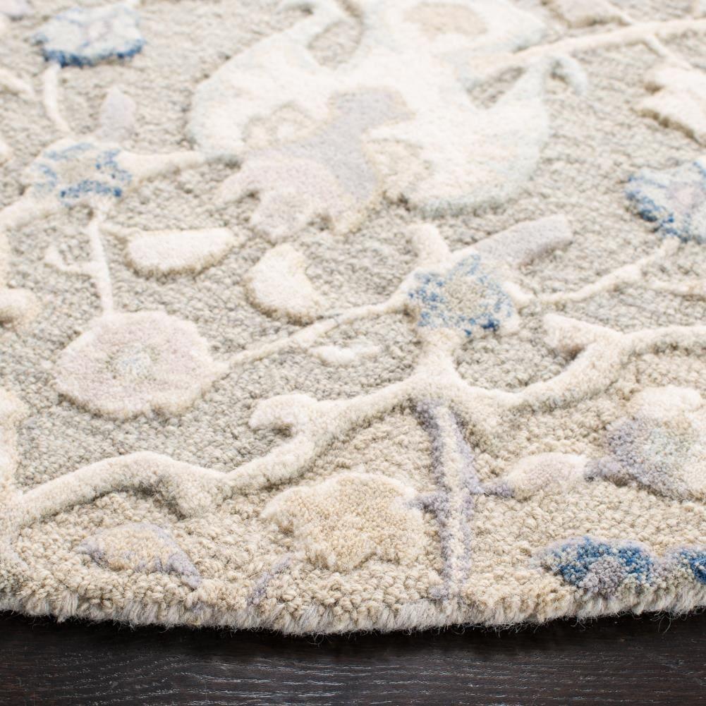 Glamour GLM622 Hand Tufted Area Rug - Grey/Blue - 5'x8' - Safavieh.