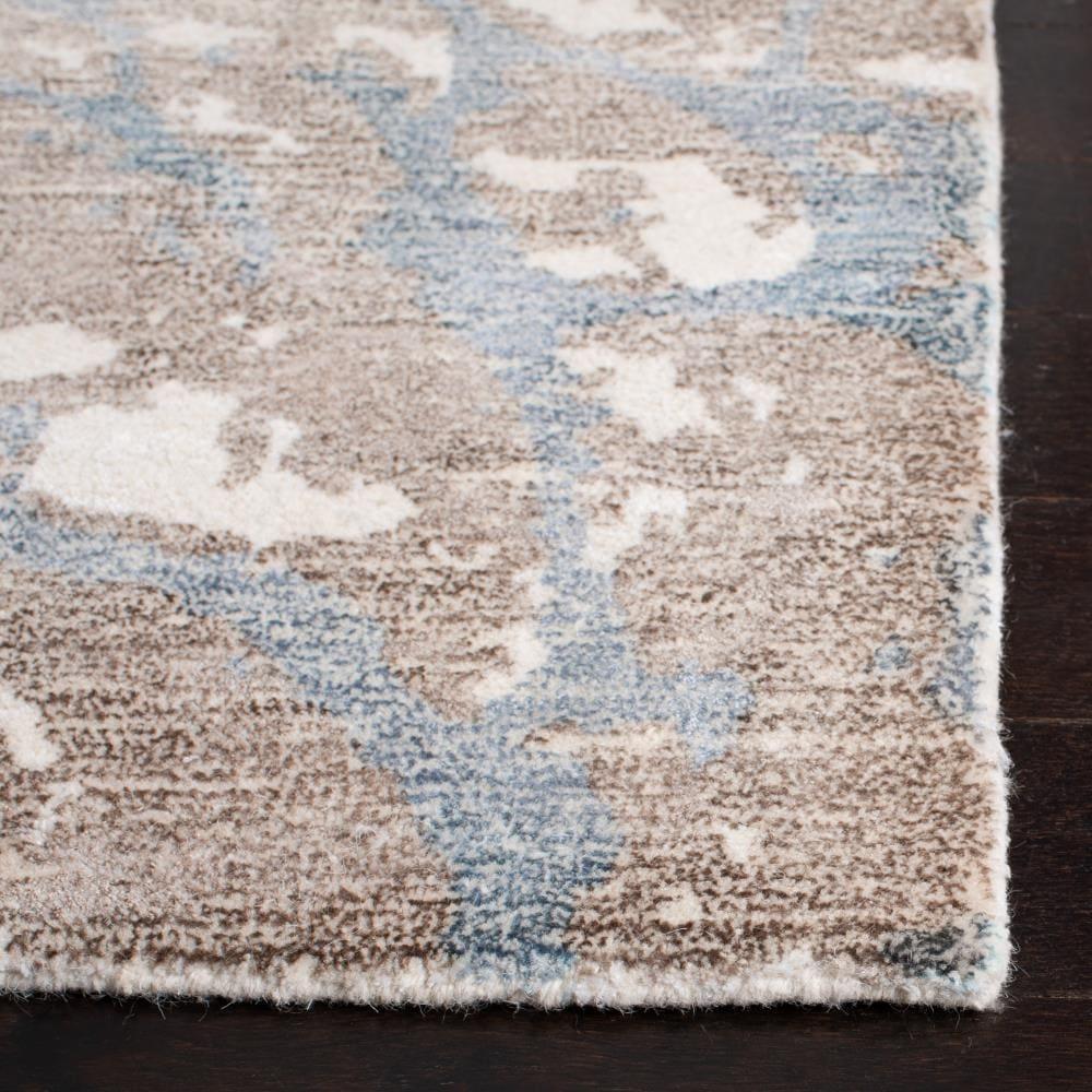 Restoration Vintage RVT112 Hand Tufted Indoor Runner Rug - 2'3"x8' - Light Brown/Ivory - Safavieh