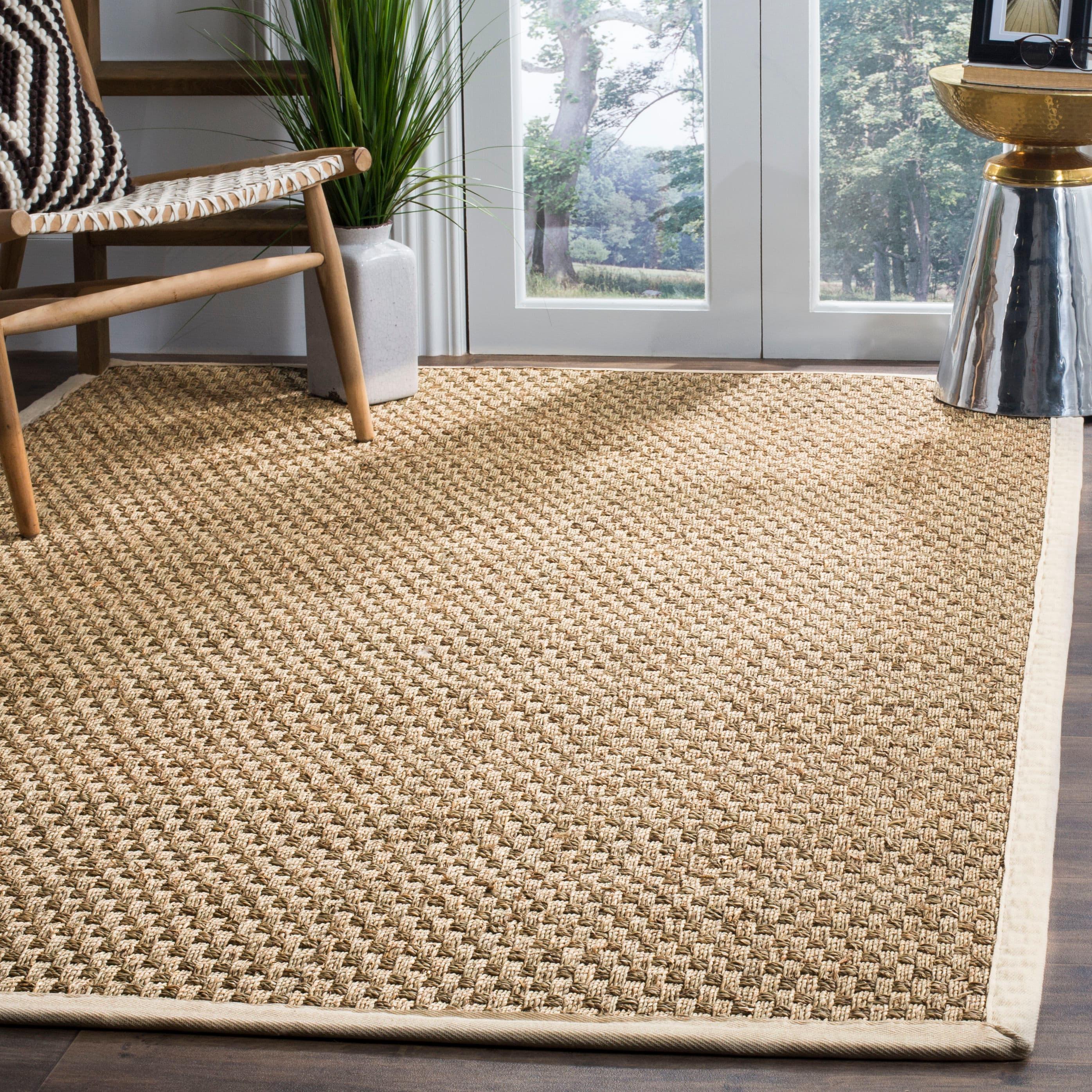 Natural Fiber NF114 Power Loomed Indoor Area Rug - Natural/Ivory - 4'x4' - Safavieh.