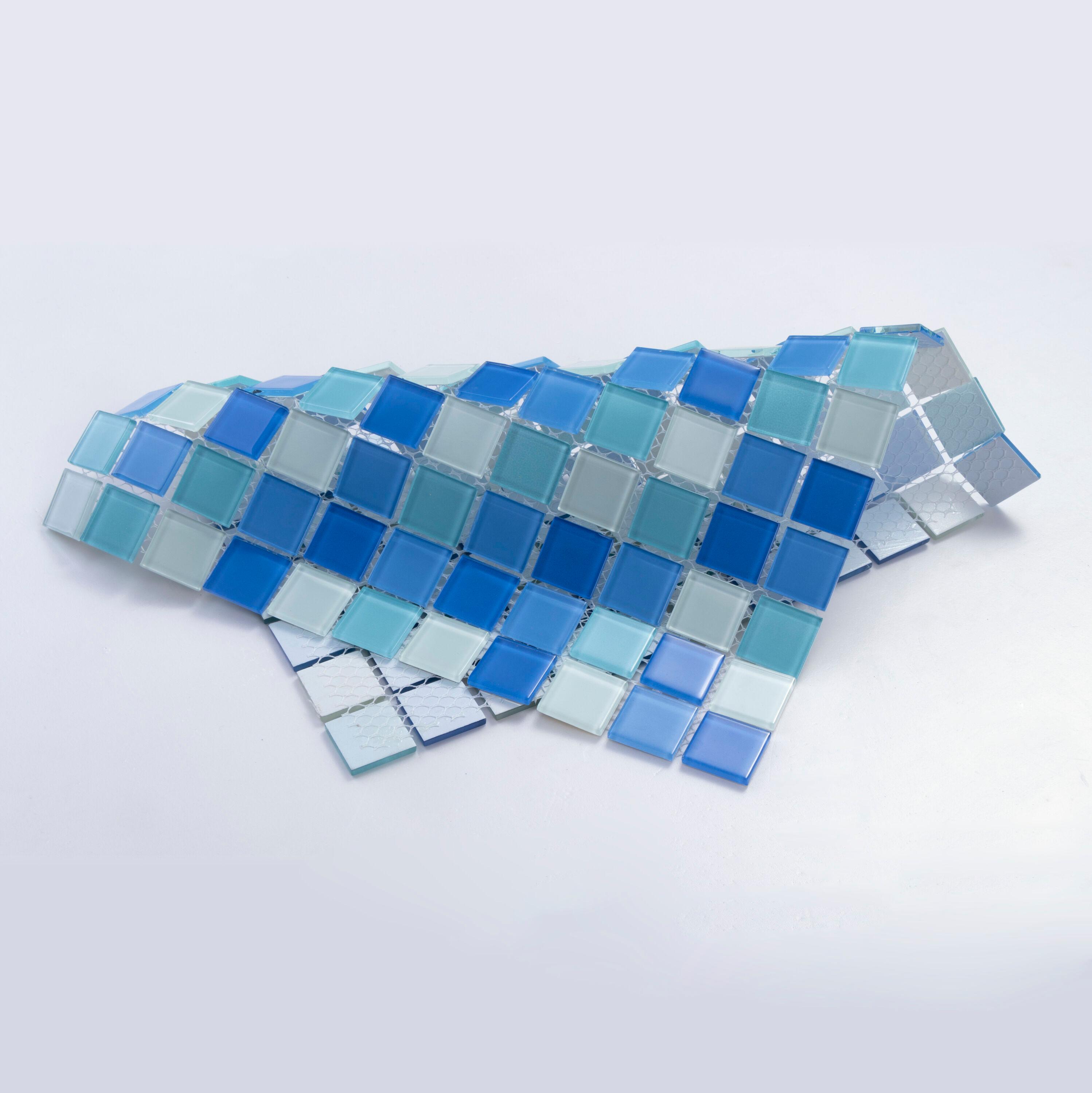 WS Tiles® 1" x 1" Straight Edge Glass Mosaic Tile